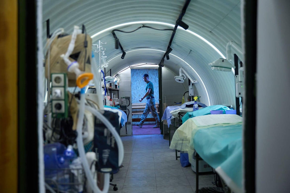 The new underground hospital saving lives near the frontline in eastern Ukraine