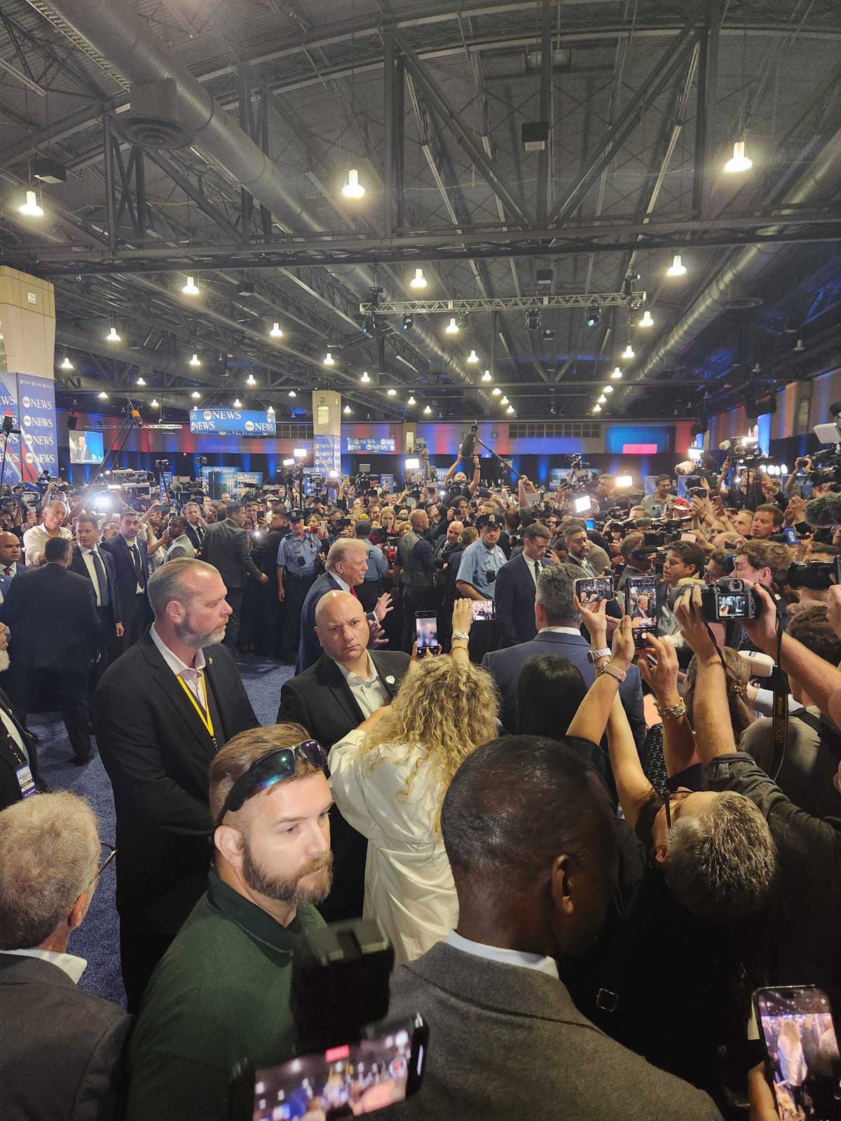 I witnessed the strangest moments of my career in the Harris-Trump debate spin room