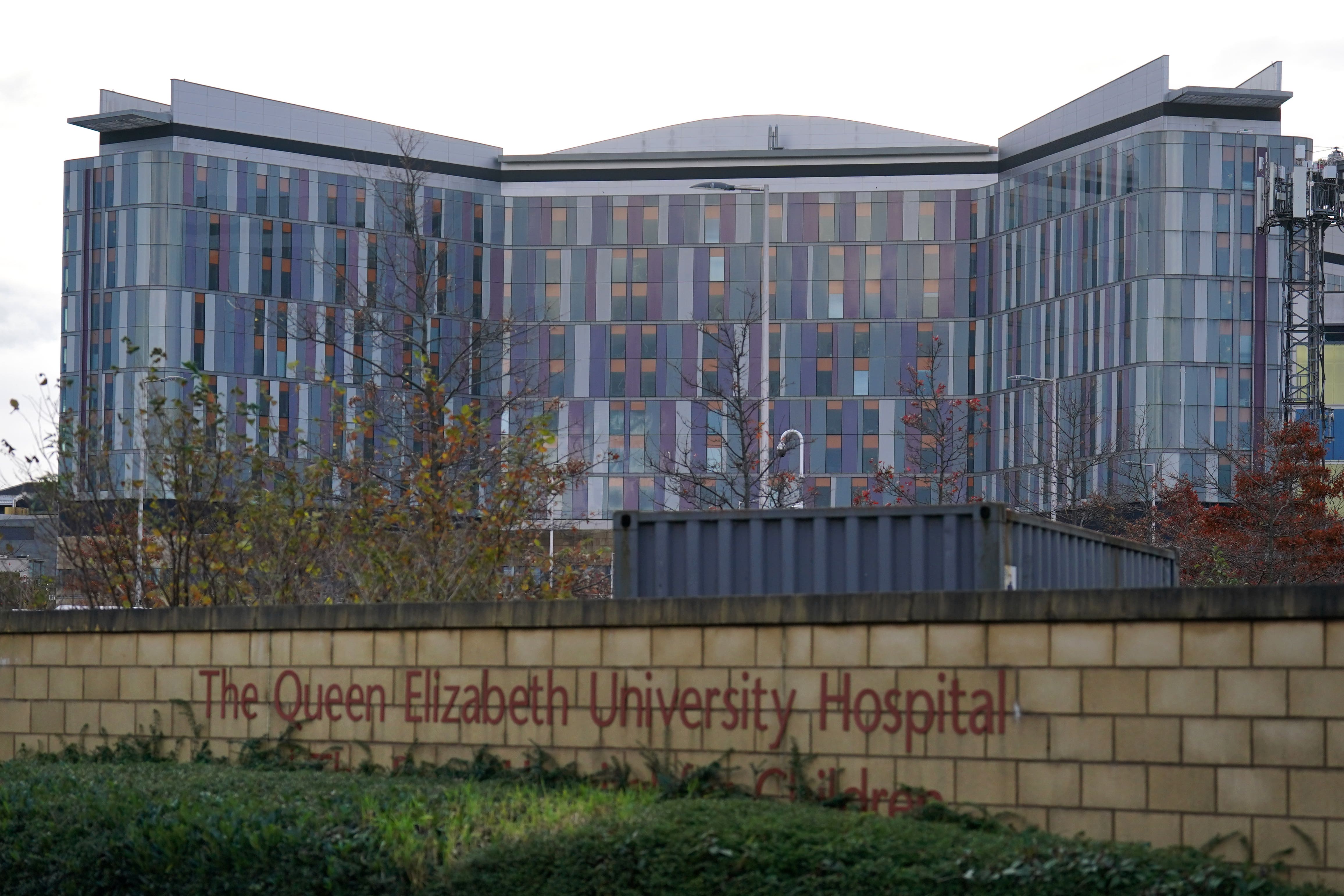 The Queen Elizabeth University Hospital in Glasgow is a key focus for the inquiry (Andrew Milligan/PA)