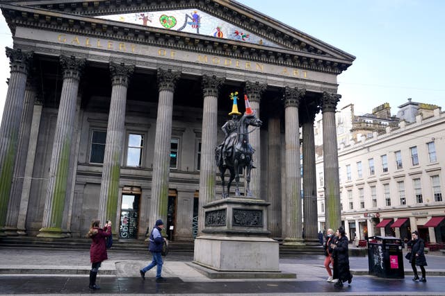 Glasgow’s Gallery of Modern Art is expected to remain closed for the rest of the day and reopen on Thursday at 10am (PA)