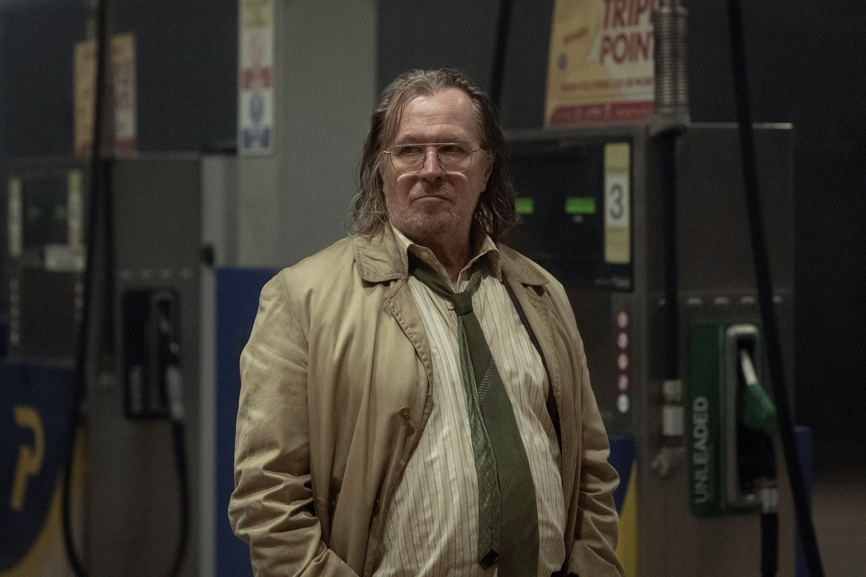 Gary Oldman in Slow Horses, which will return to screens in September