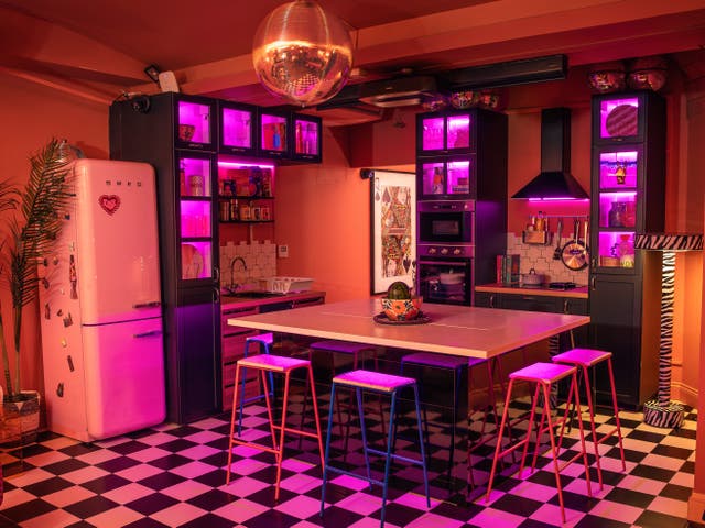 <p>The Little Violet Door in Soho mimics the look and feel of a house party</p>