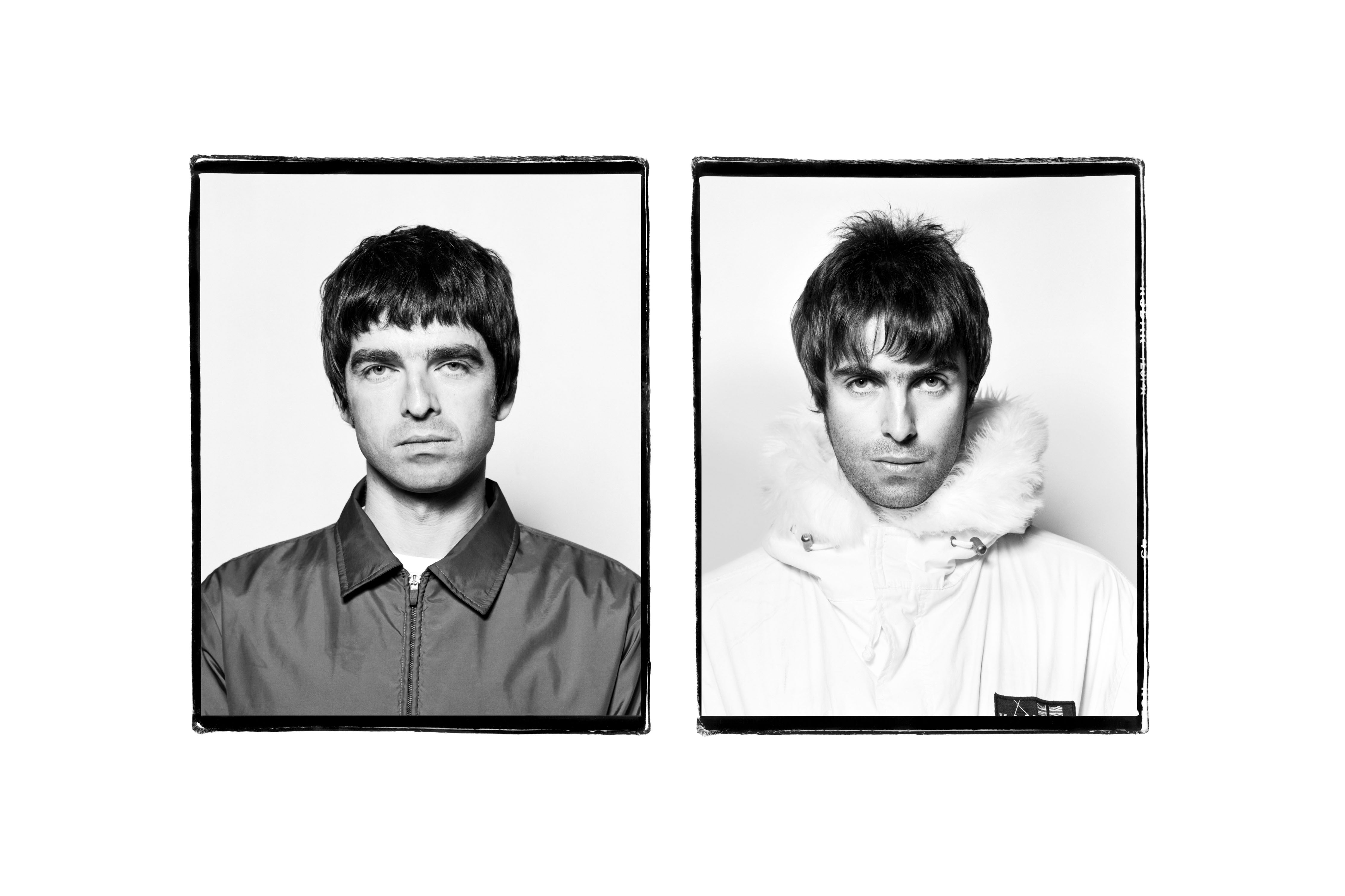 Scarlet Page’s portraits of Oasis stars Noel and Liam Gallagher