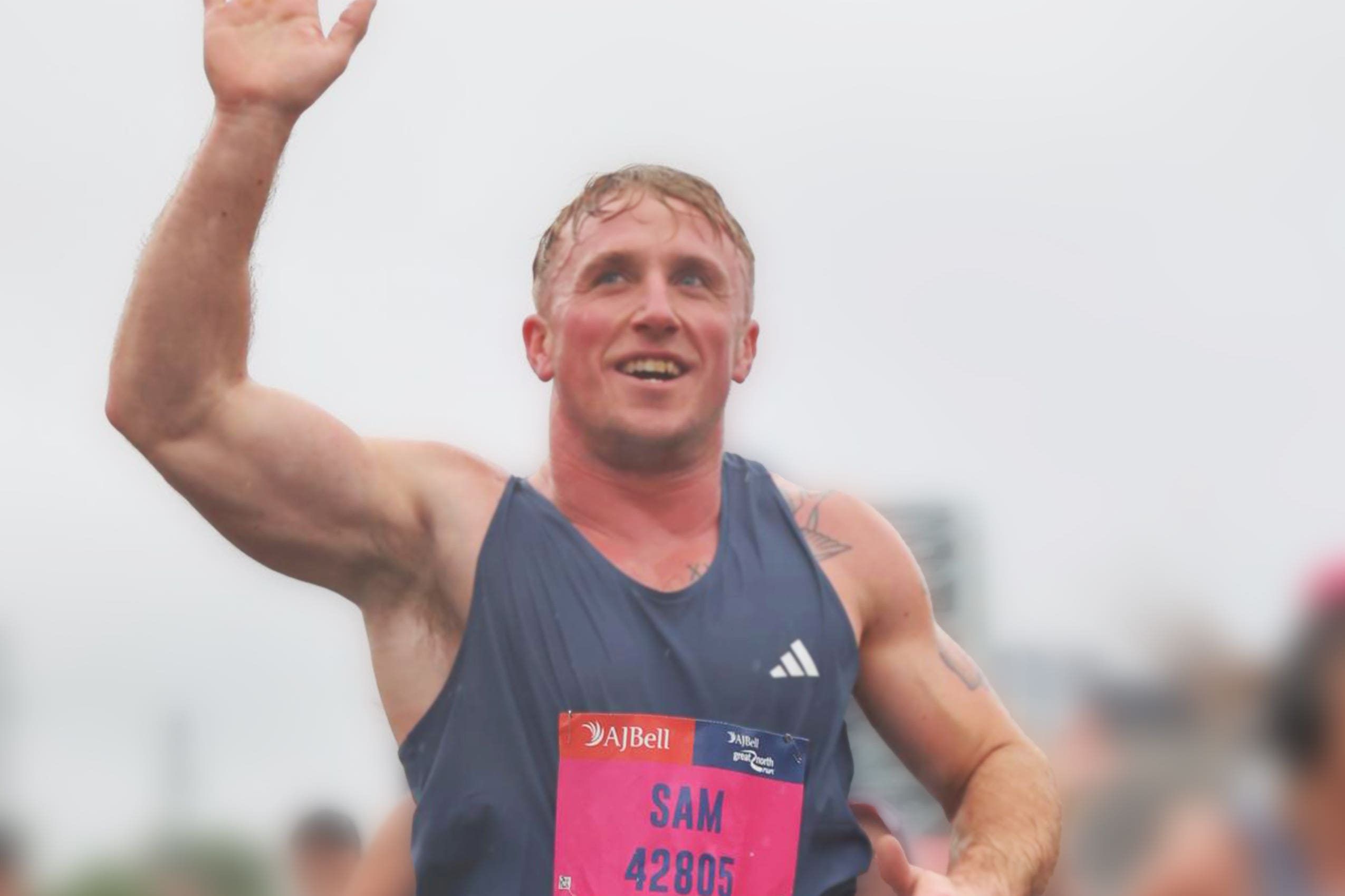 Sam Wealleans died after falling ill while competing in Sunday’s Great North Run (Great North Run/PA)