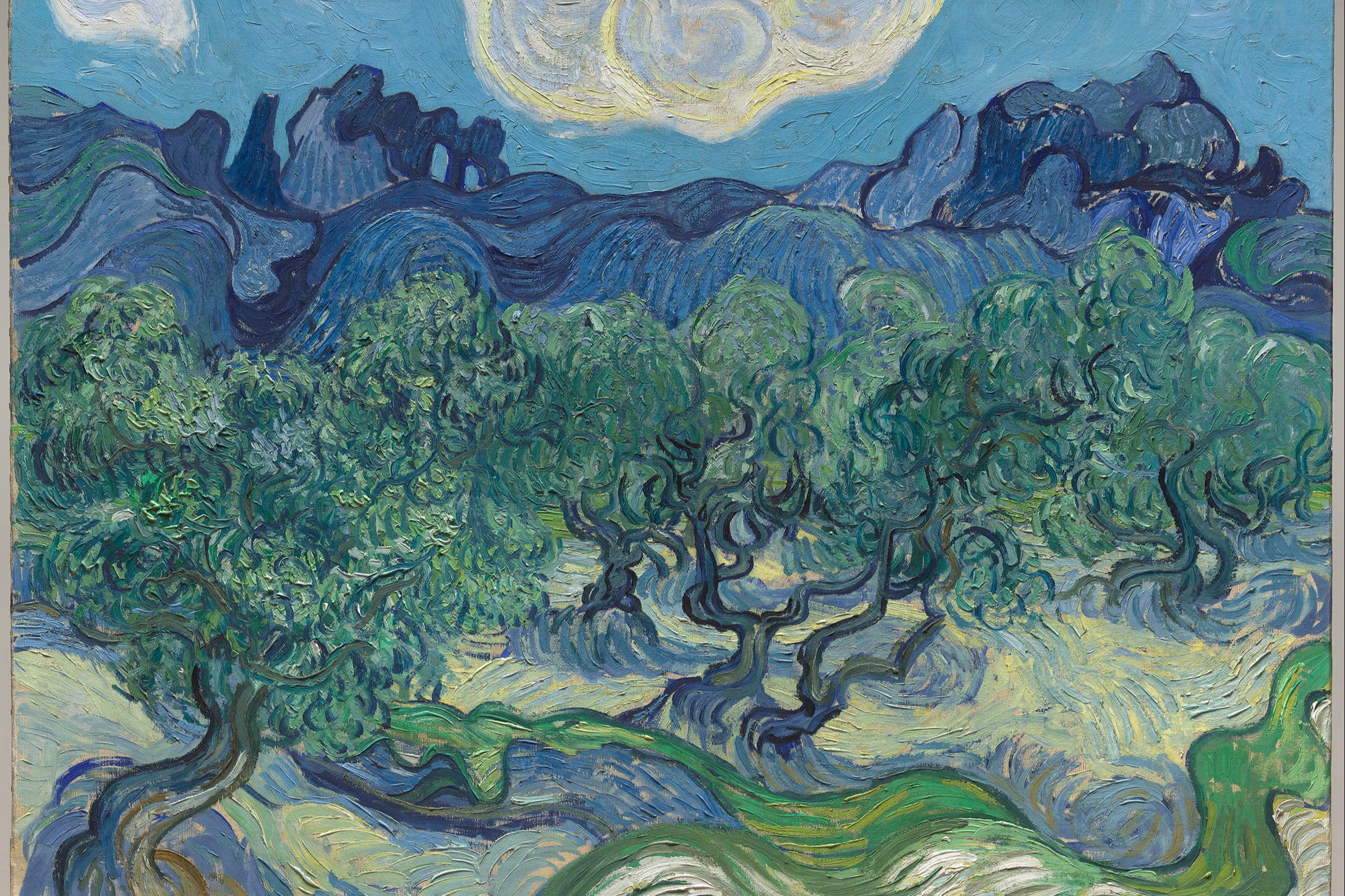 Vincent Van Gogh, ‘Olive Trees with the Alpilles in the Background’, 1889