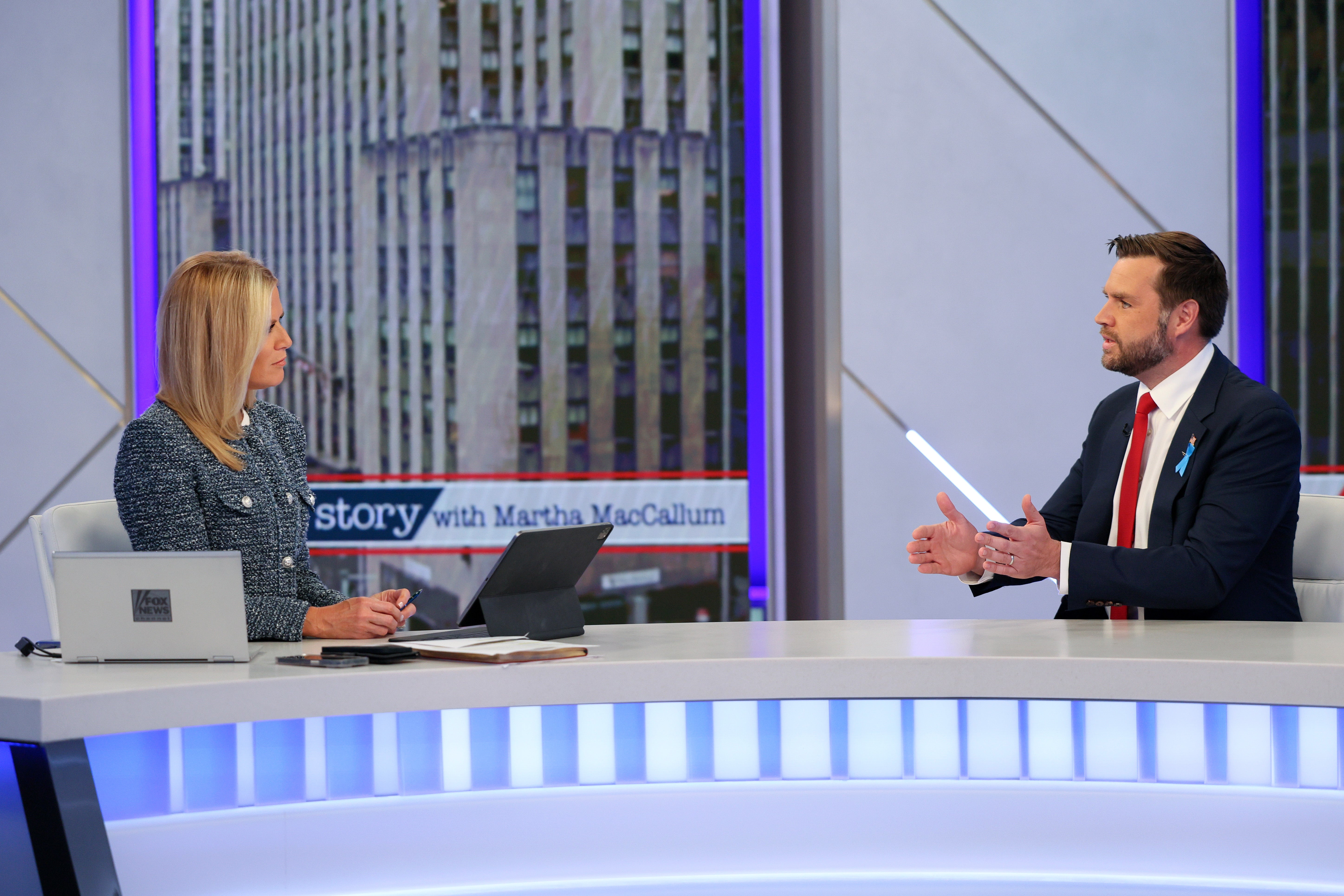 JD Vance made the tone-deaf remarks during an interview with Fox News host Martha MacCallum