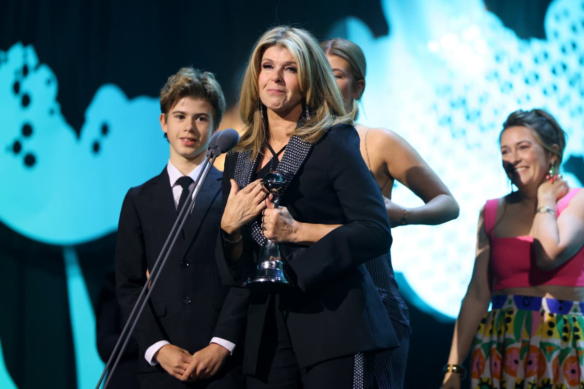 Emotional Kate Garraway fights back tears as she pays tribute to husband at NTAs