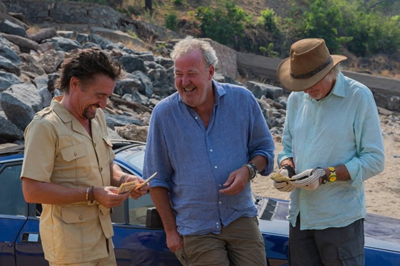 Richard Hammond, Jeremy Clarkson and James May in the final ‘Grand Tour’