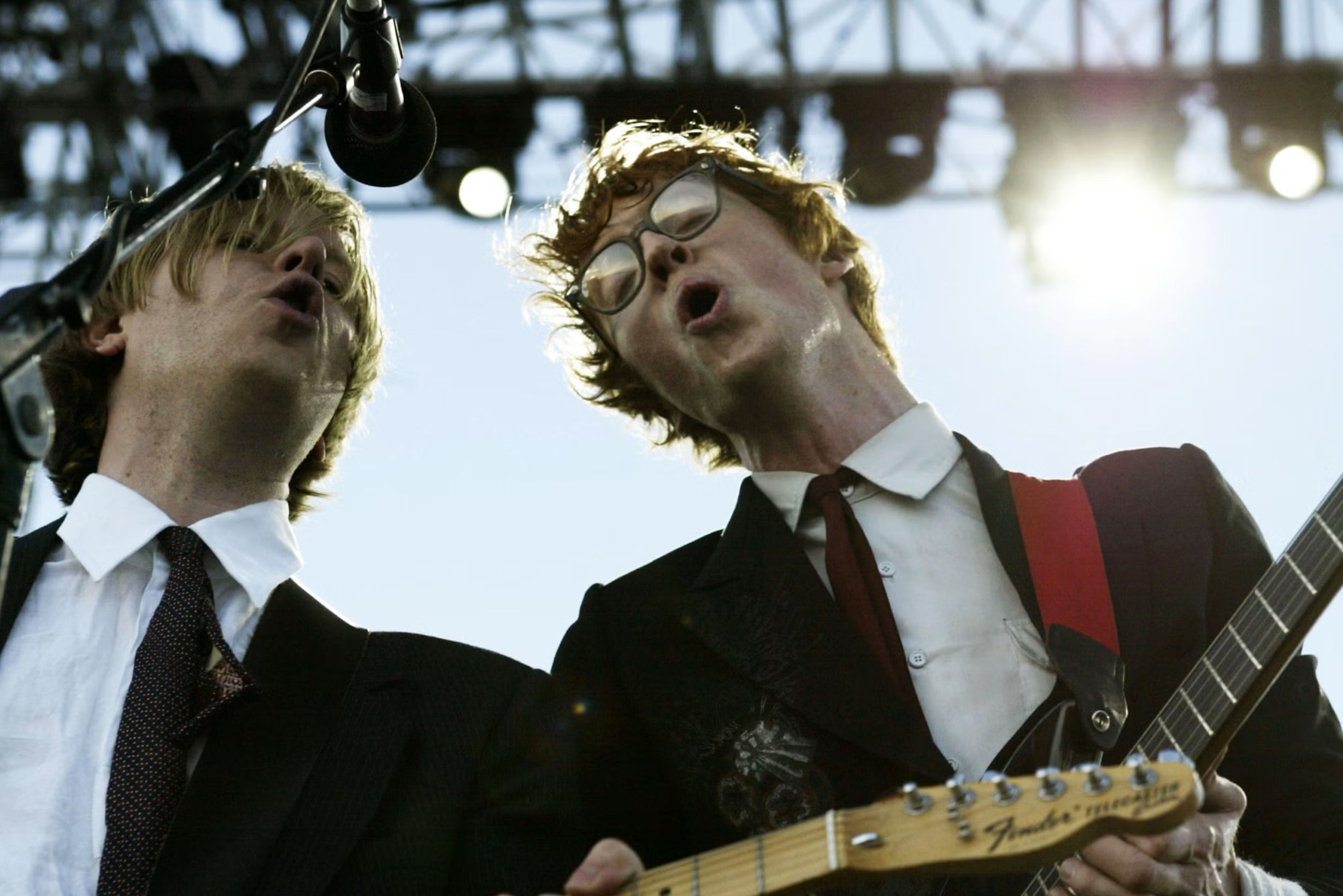 Arcade Fire performing at Coachella Festival in 2005