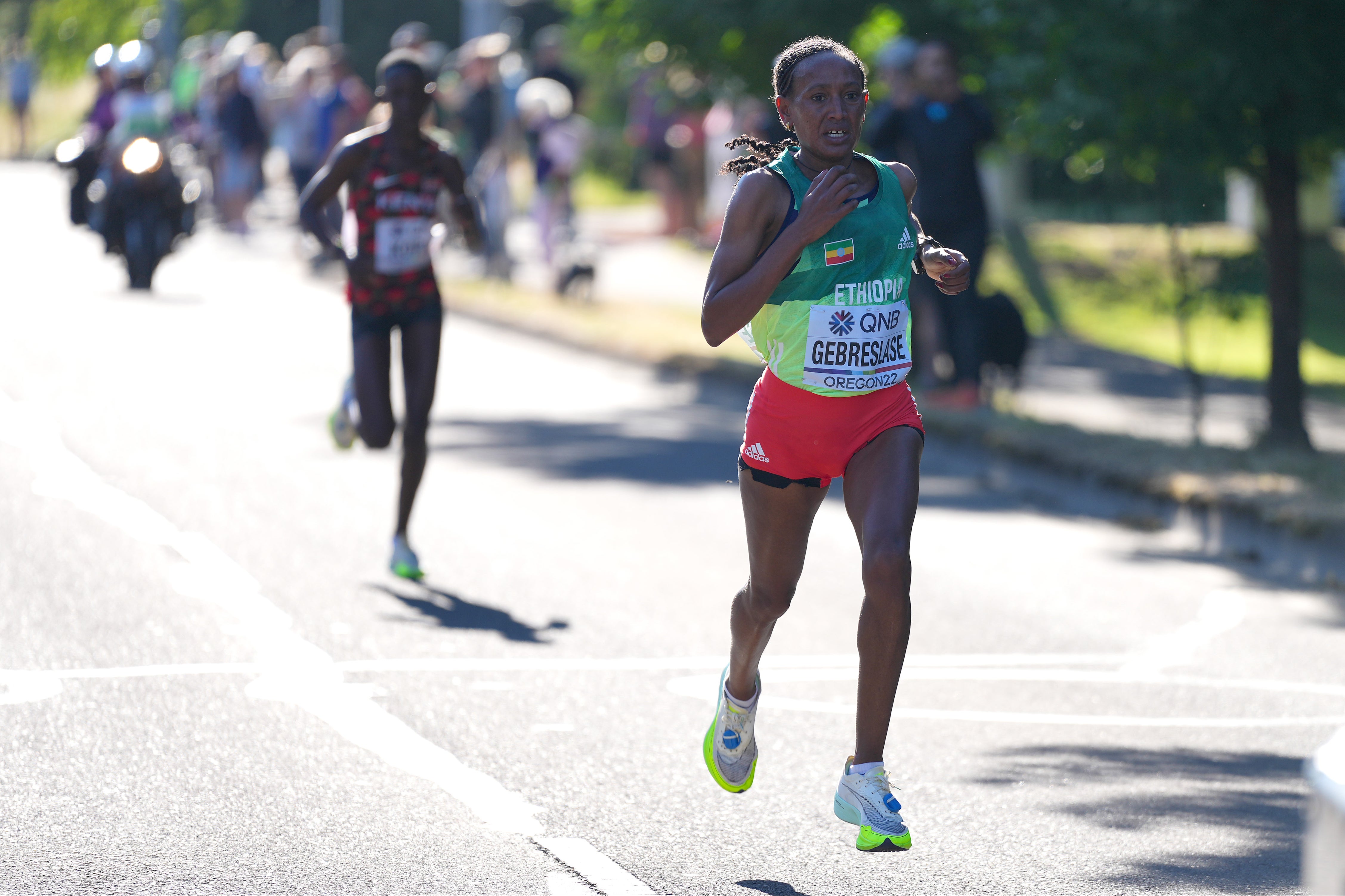 Gotytom Gebreslase leads the elite women's field in Sydney