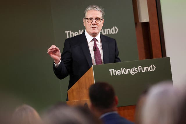 <p>Prime minister Keir Starmer was asked about social care reform as he spoke about his plans for the NHS</p>