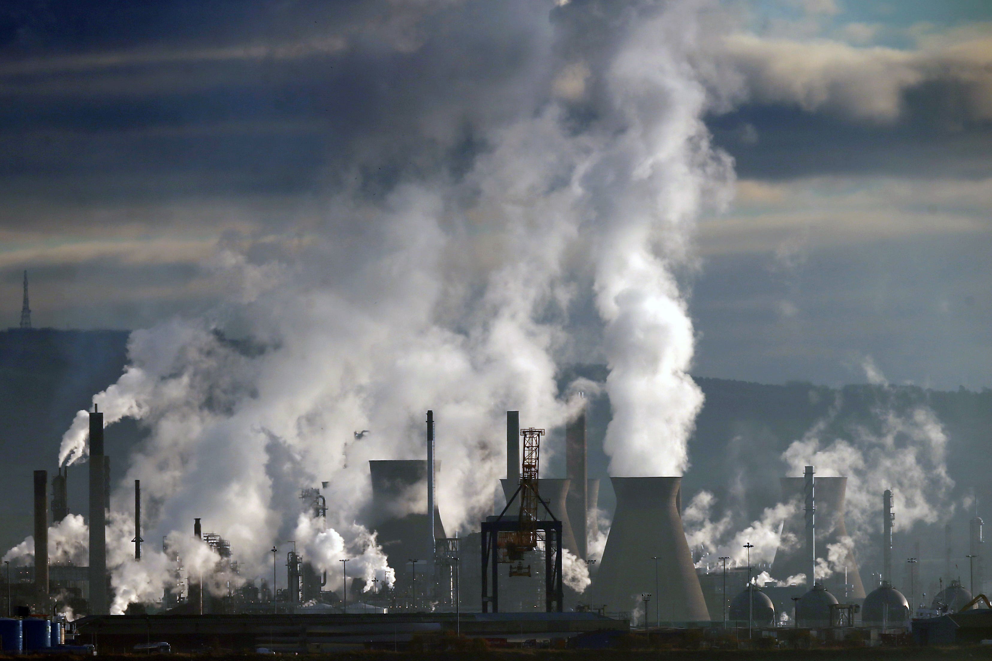 Grangemouth oil refinery will close in the first half of next year (PA)