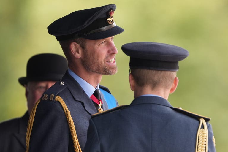 William Steps William steps in for Charles as he attends graduation ceremony at RAF ...
