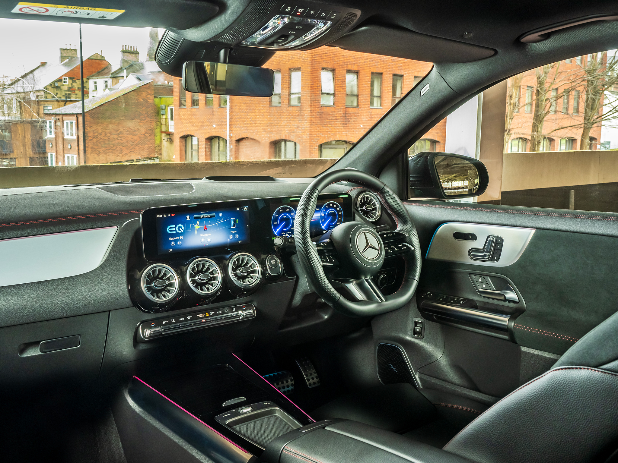 The Mercedes-Benz EQA’s excellent infotainment system is packed with features.