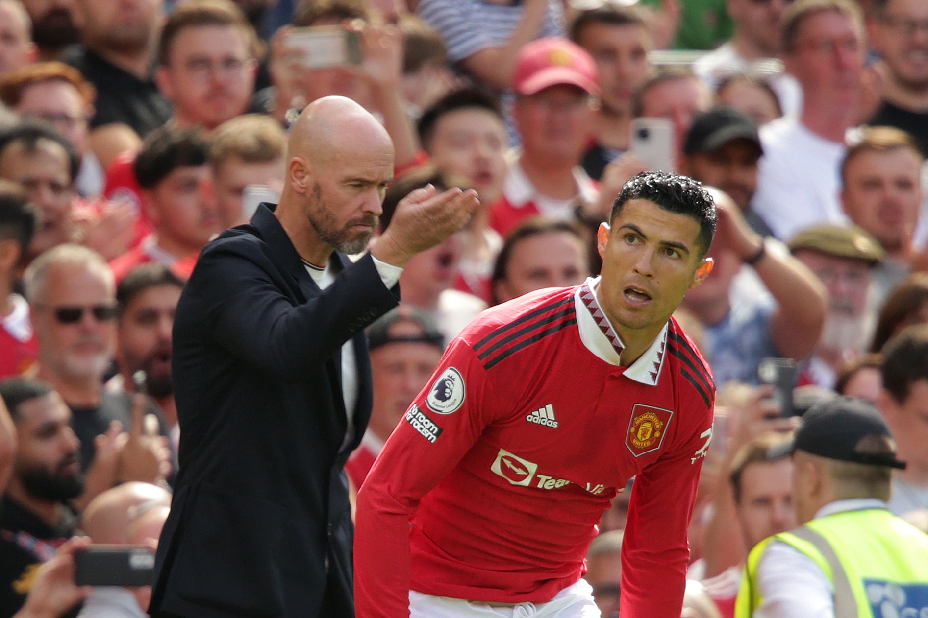 Manchester United manager Erik ten Hag has brushed off criticism from Cristiano Ronaldo