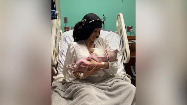 <p>Cardi B and Offsett announce birth of third child amid divorce in sweet video.</p>