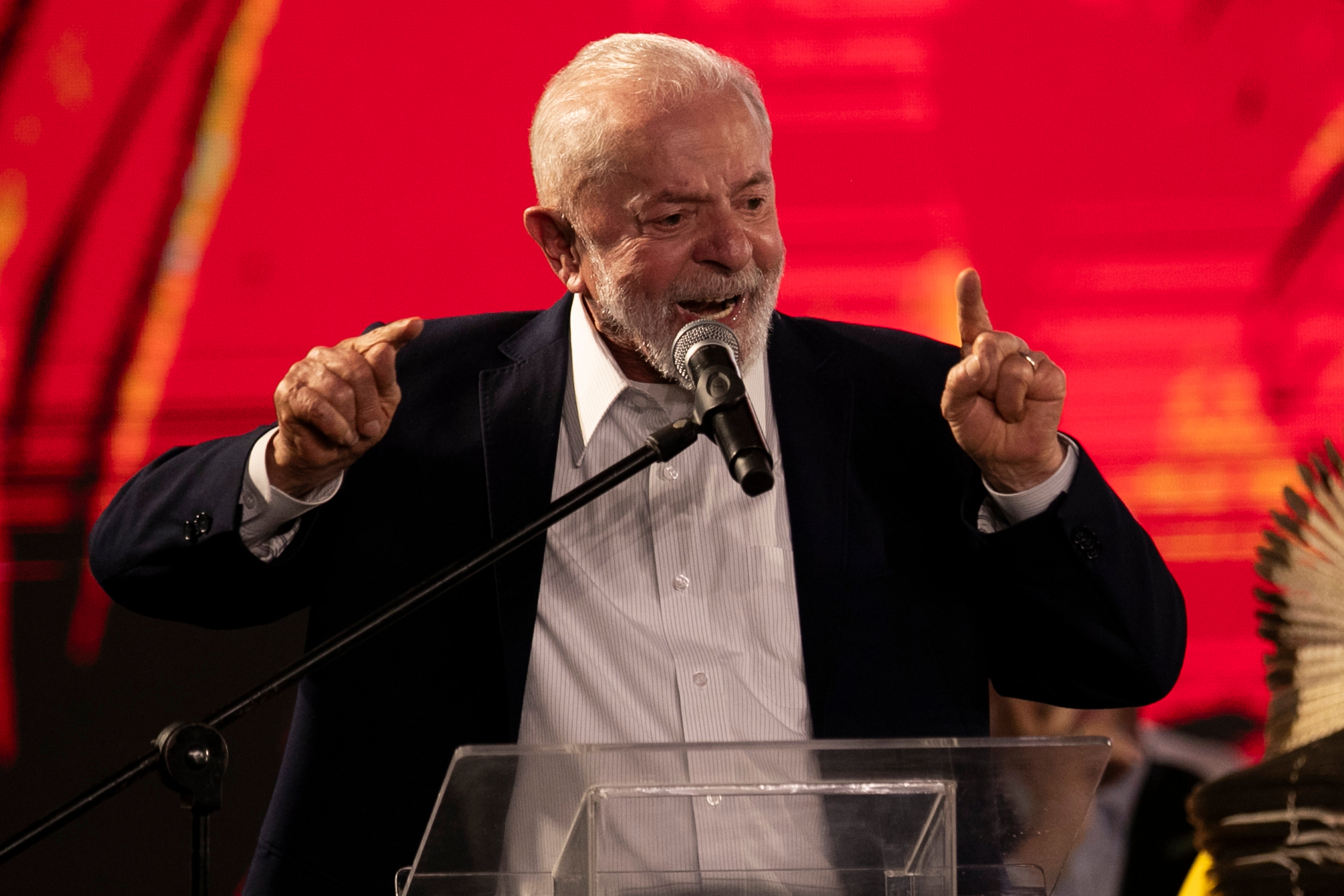 Brazil Lula Indigenous Ceremony