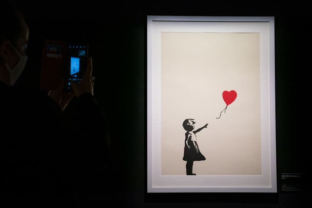 <p>The ‘Girl with Balloon’ artwork was stolen from a central London gallery </p>