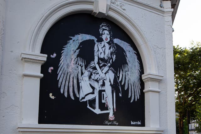 A new graffiti artwork of Amy Winehouse appeared on the front of Koko by street artist Bambi (Ginnypa/Koko)