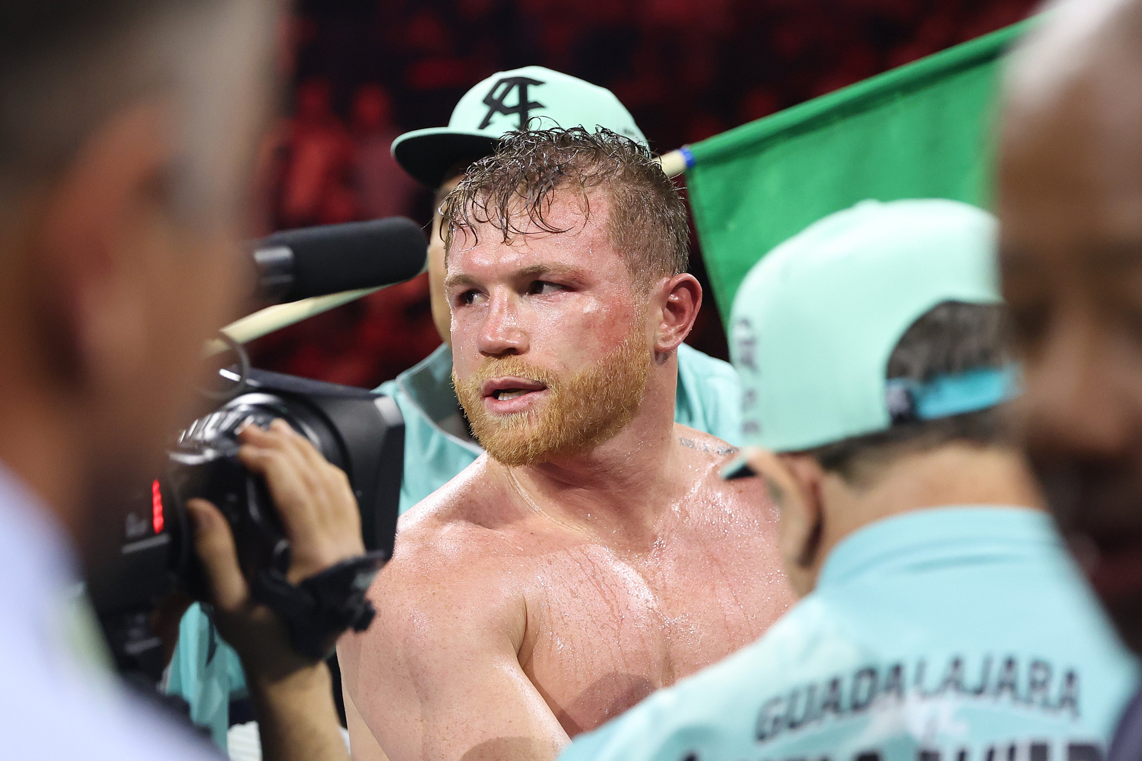 Saul 'Canelo' Alvarez after his victory against Jaime Munguia in May