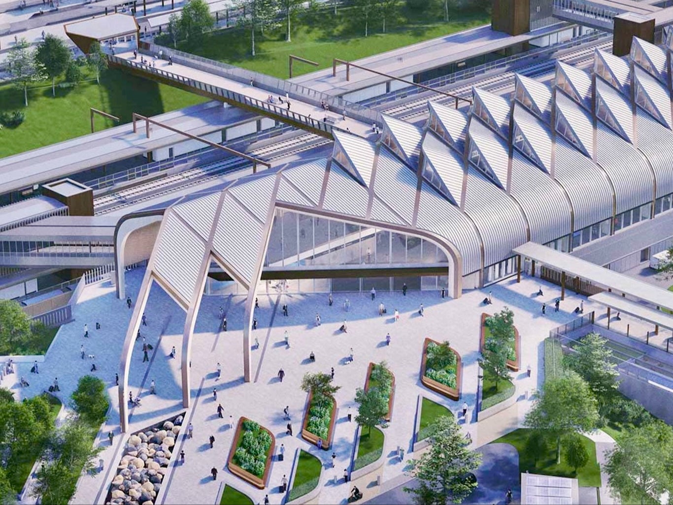 Action station: artist’s impression of Birmingham Interchange Station