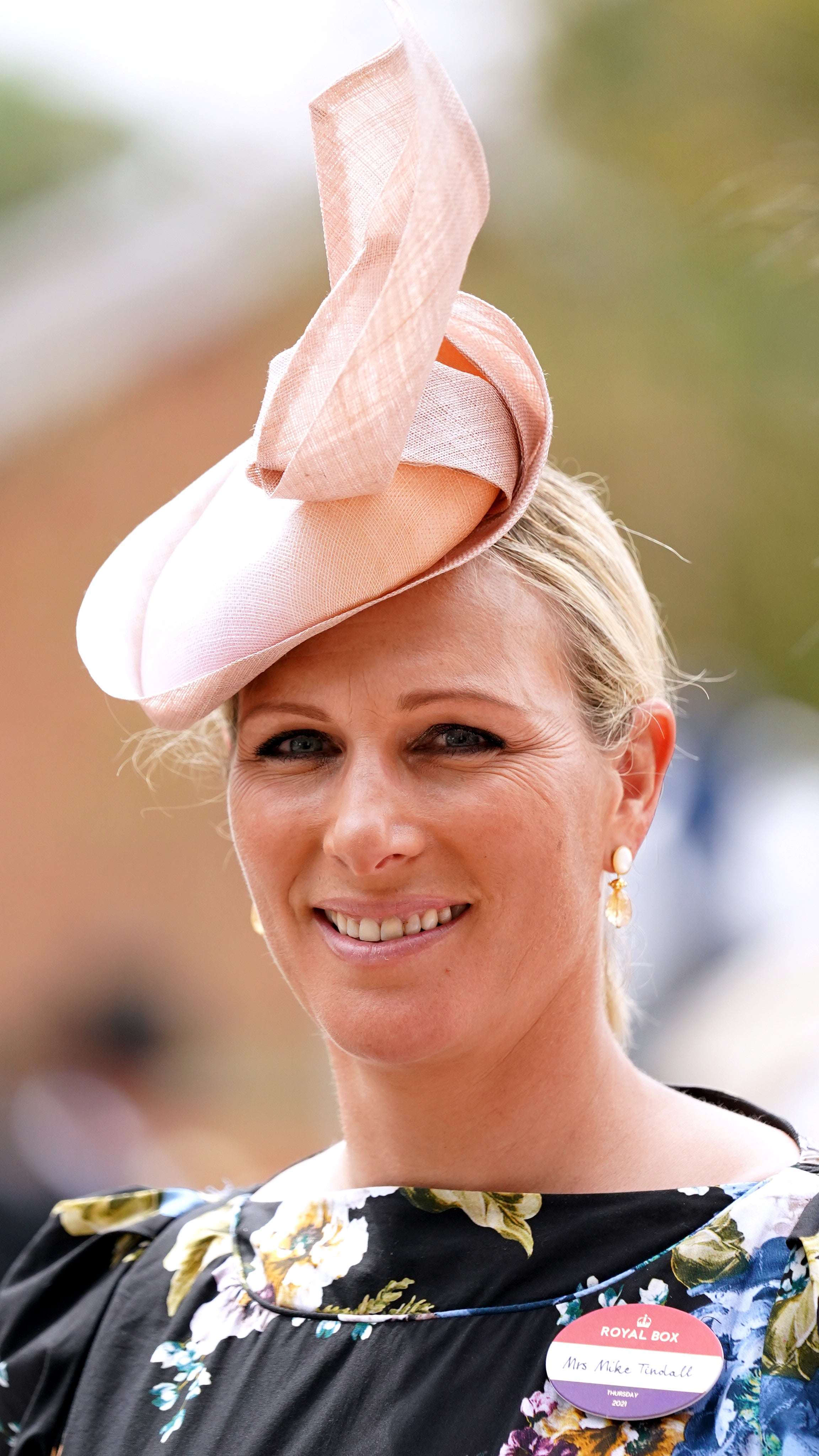 Zara looked bright and cheery when she went to the Royal Ascot a month after her 40th (PA)