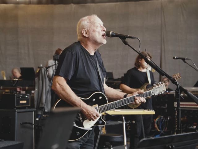 <p>David Gilmour rehearses ‘Luck and Strange from his new album of the same name</p>