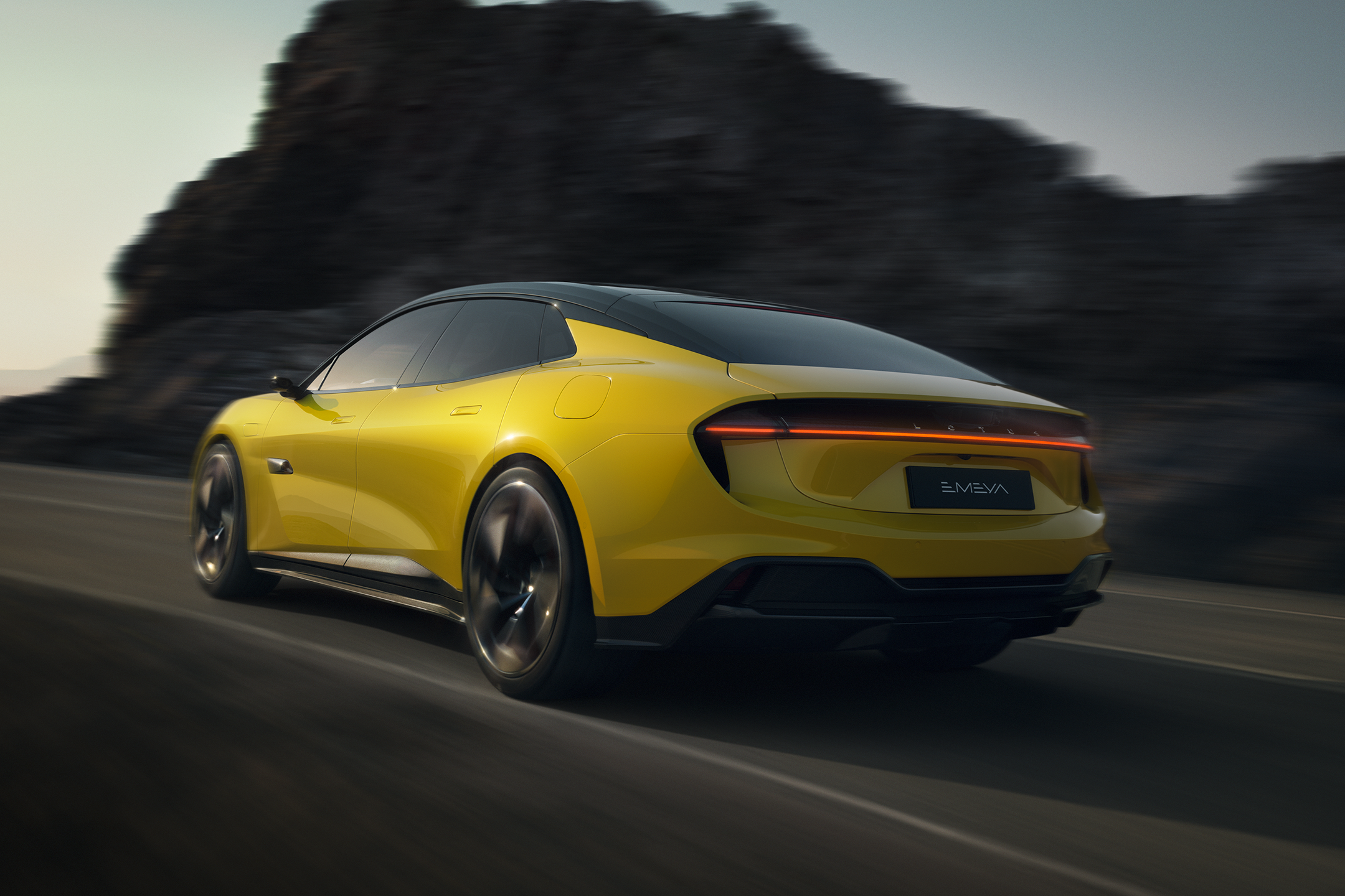 The new Lotus Emeya electric performance car has a range of up to 379 miles.