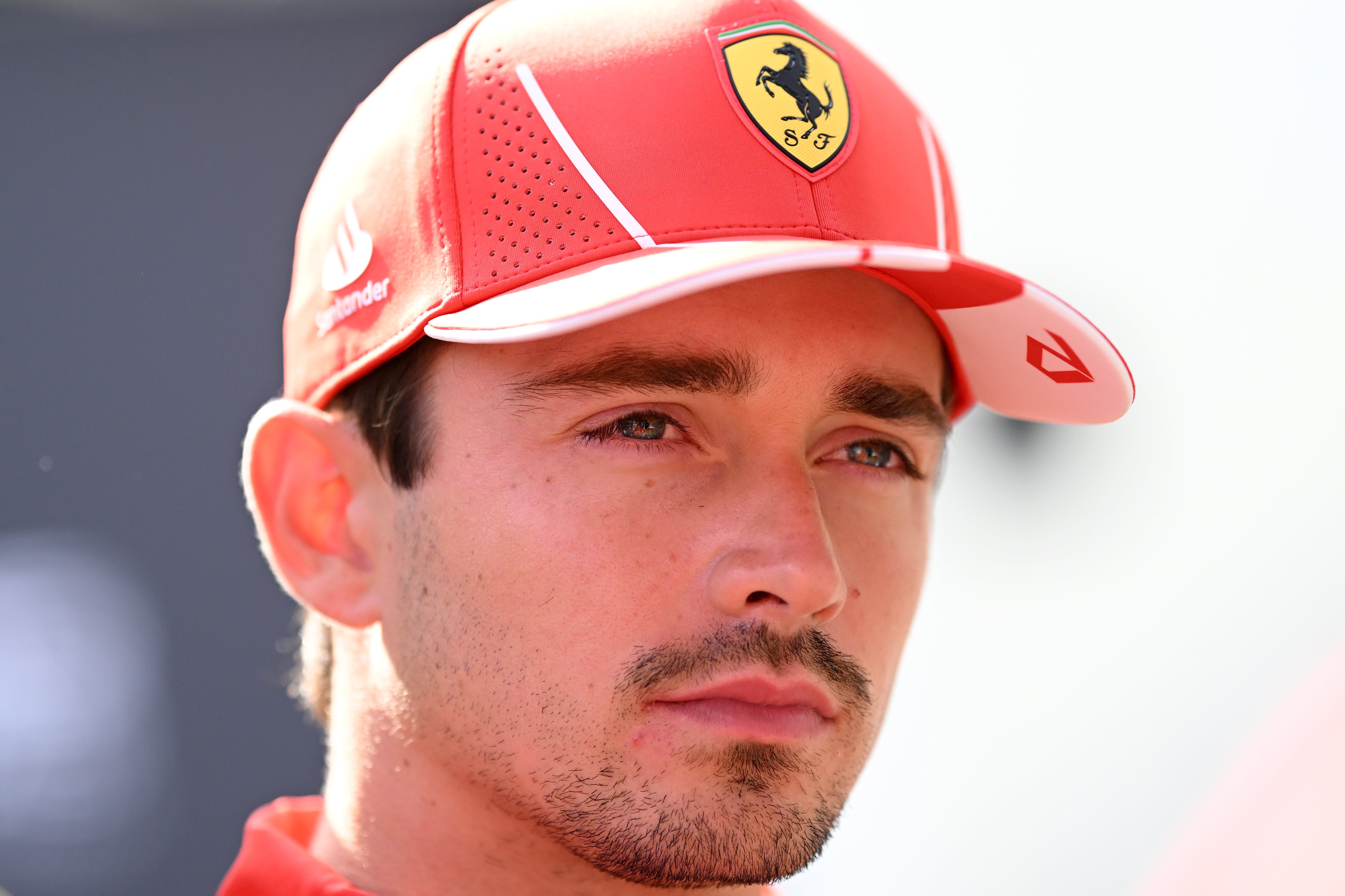 Charles Leclerc was not happy with his Ferrari car in practice in Baku