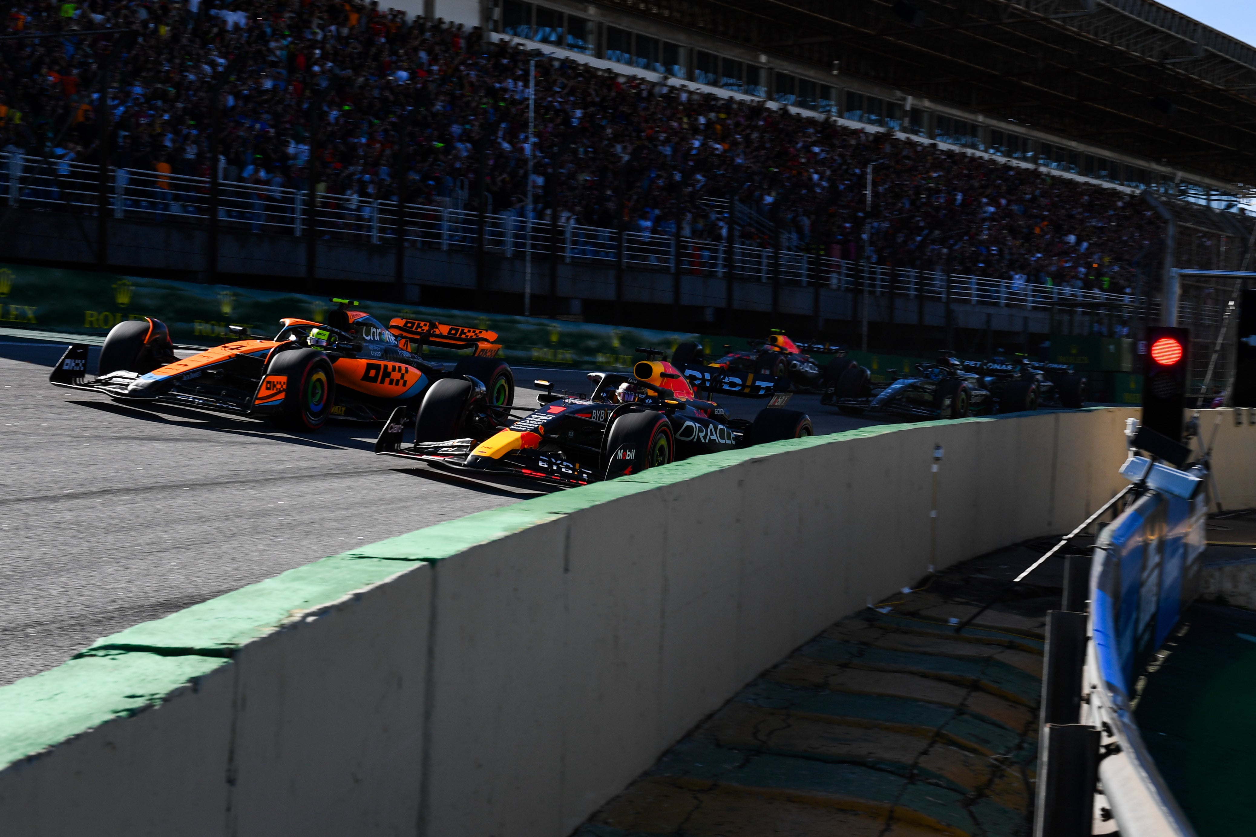 Max Verstappen stole a march on Norris last year in Brazil