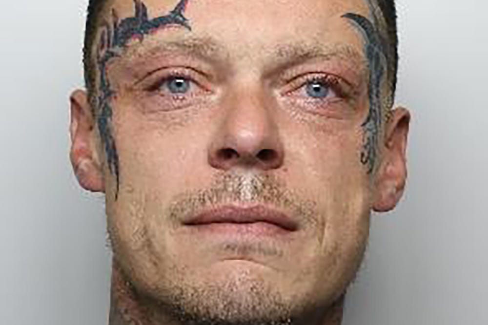 Christian Ivermee who pleaded guilty to violent disorder at Sheffield Magistrates’ Court on August 17 was jailed on Friday for two years and eight months at the city’s crown court (South Yorkshire Police/PA)