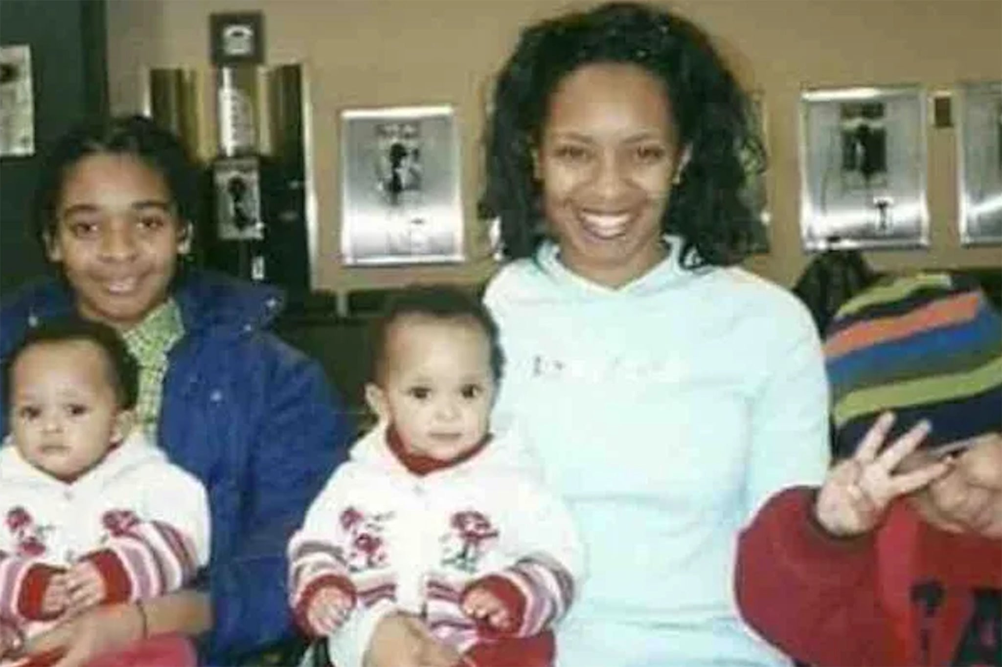 Dymashal Cullins, a 32-year-old mother of five, pictured with her children before she went missing