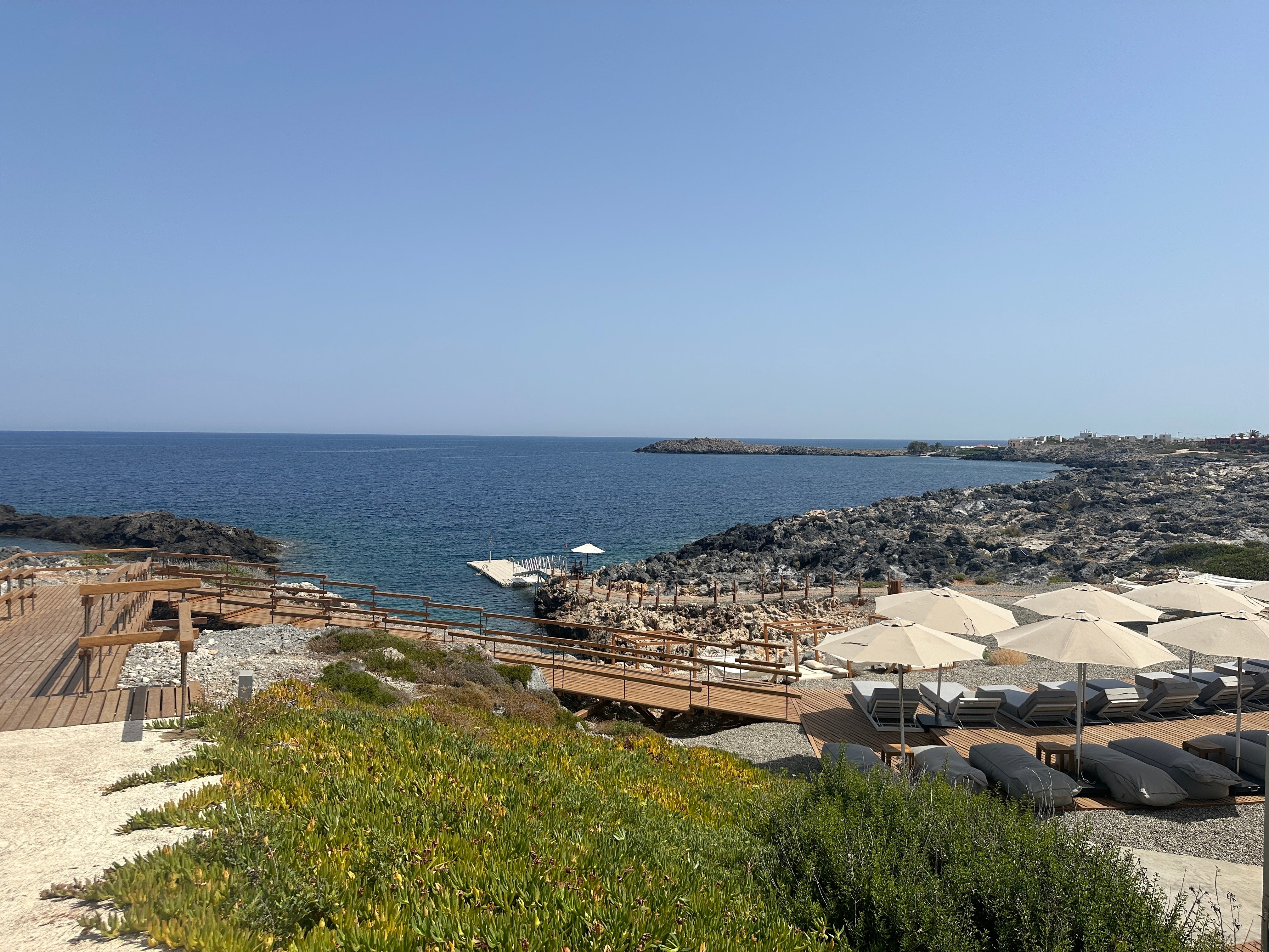 The beautiful landscape of the Isla Brown Chania hotel