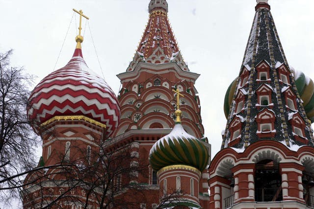 St Basil’s Cathedral, in Moscow’s Red Square (Ian Nicholson/PA)