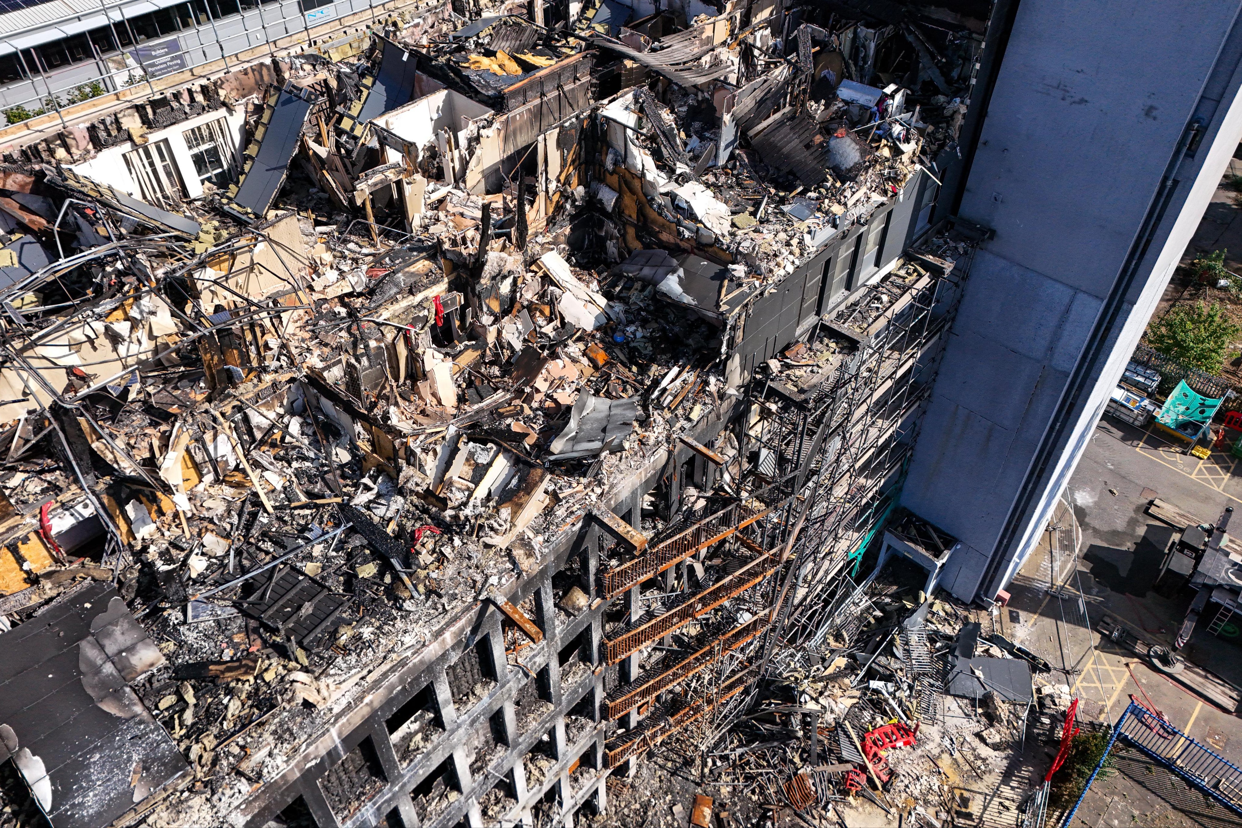 The devastated Spectrum building in Freshwater Road