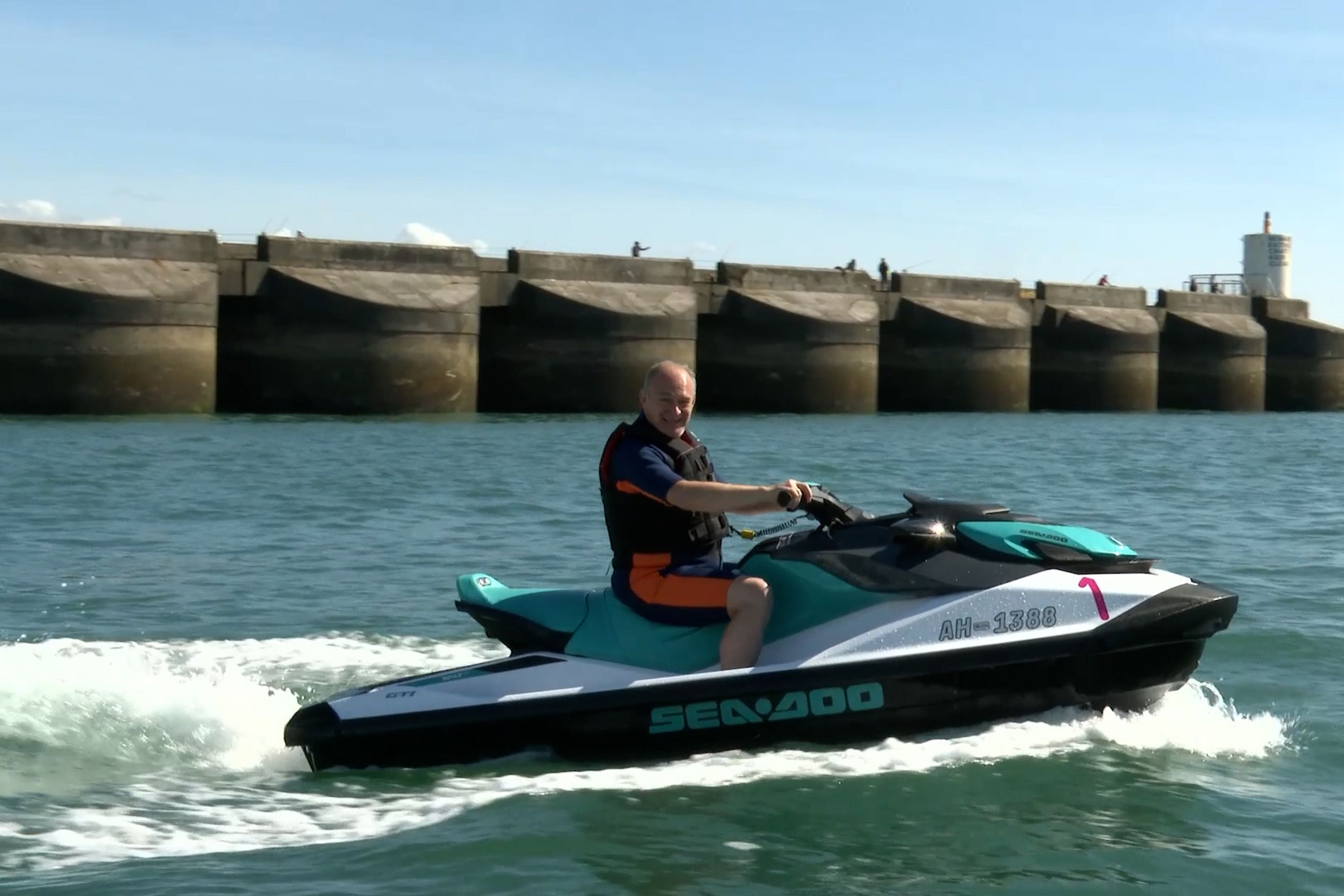 Liberal Democrat leader Sir Ed Davey rode into his party’s conference on a jet ski