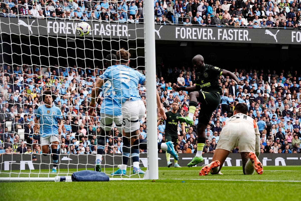 Man City vs Brentford LIVE: Premier League latest updates as Bees take shock lead in 25 seconds