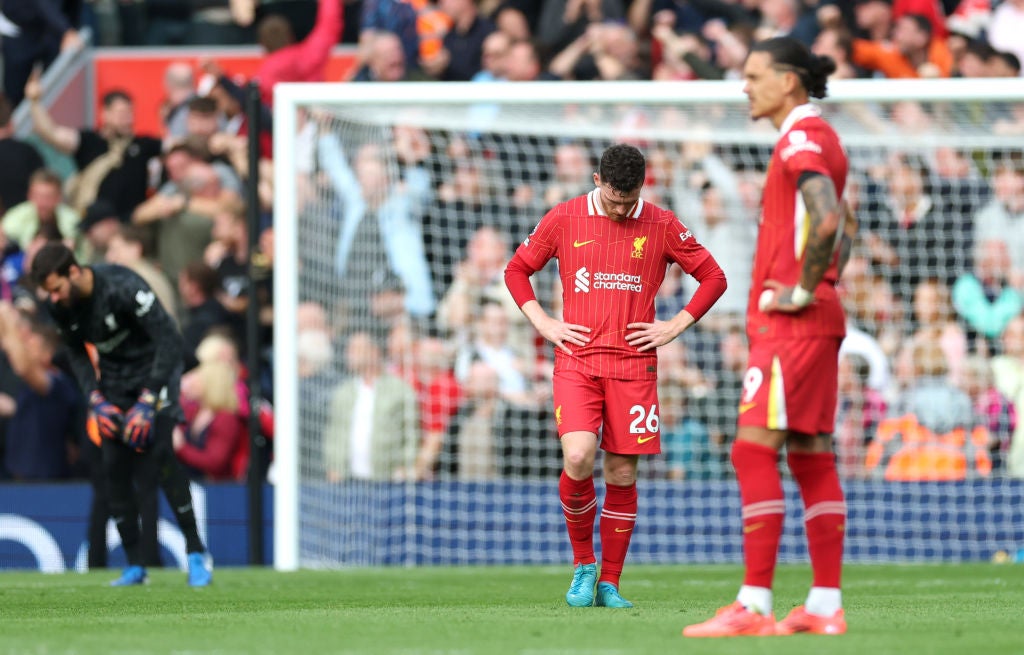 Liverpool failed to find a comeback and lost for the first time under Slot