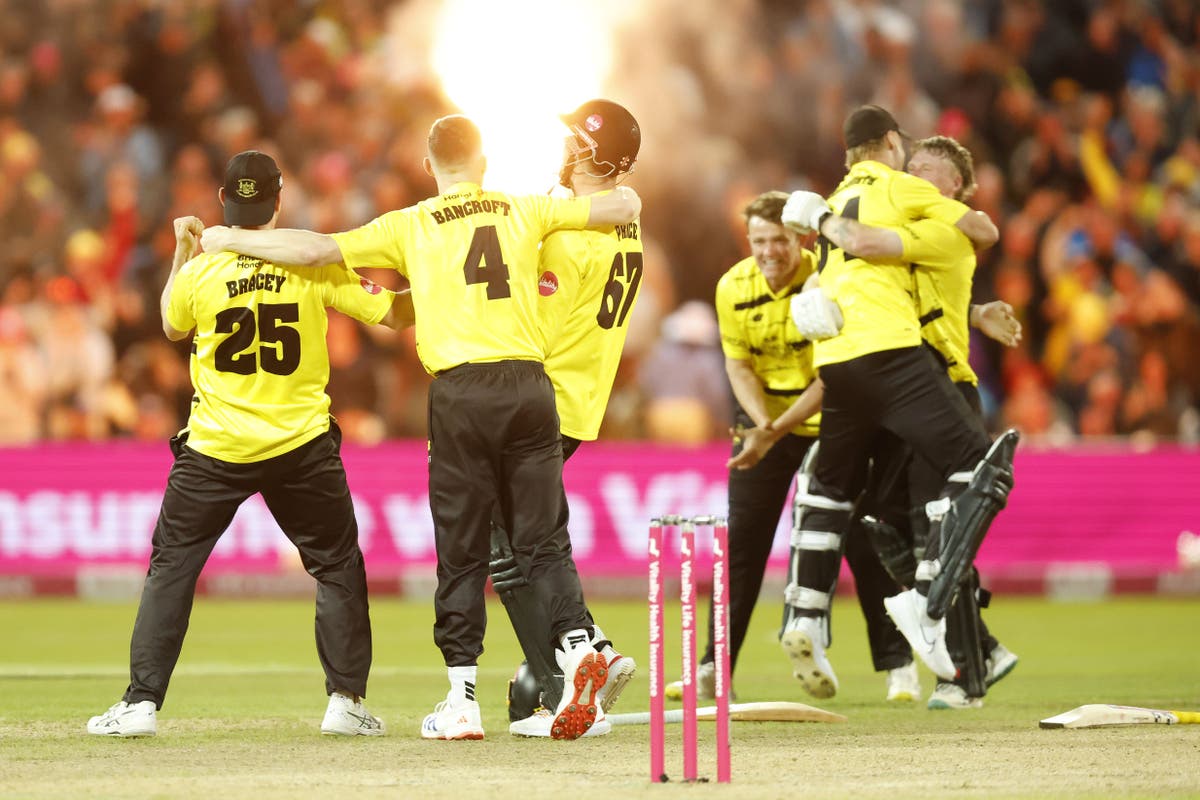 Gloucestershire thrash rivals Somerset to win T20 Blast title for first time