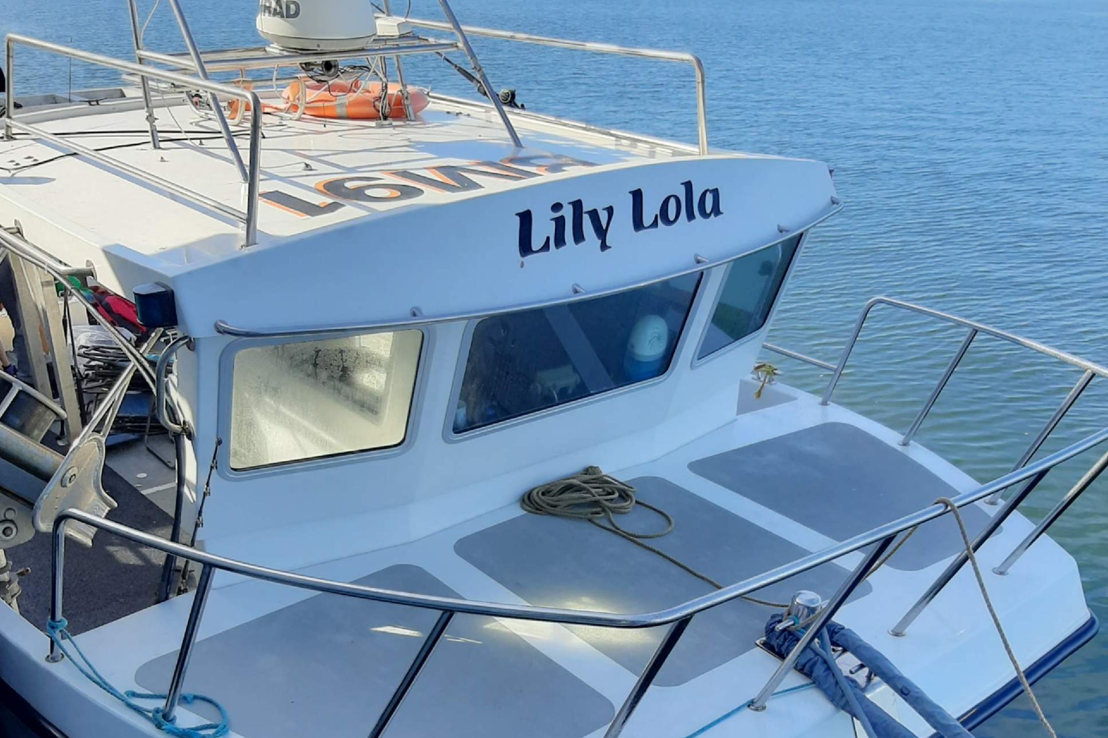 The Lily Lola was intercepted by NCA officers off the Cornish coast (National Crime Agency/PA)