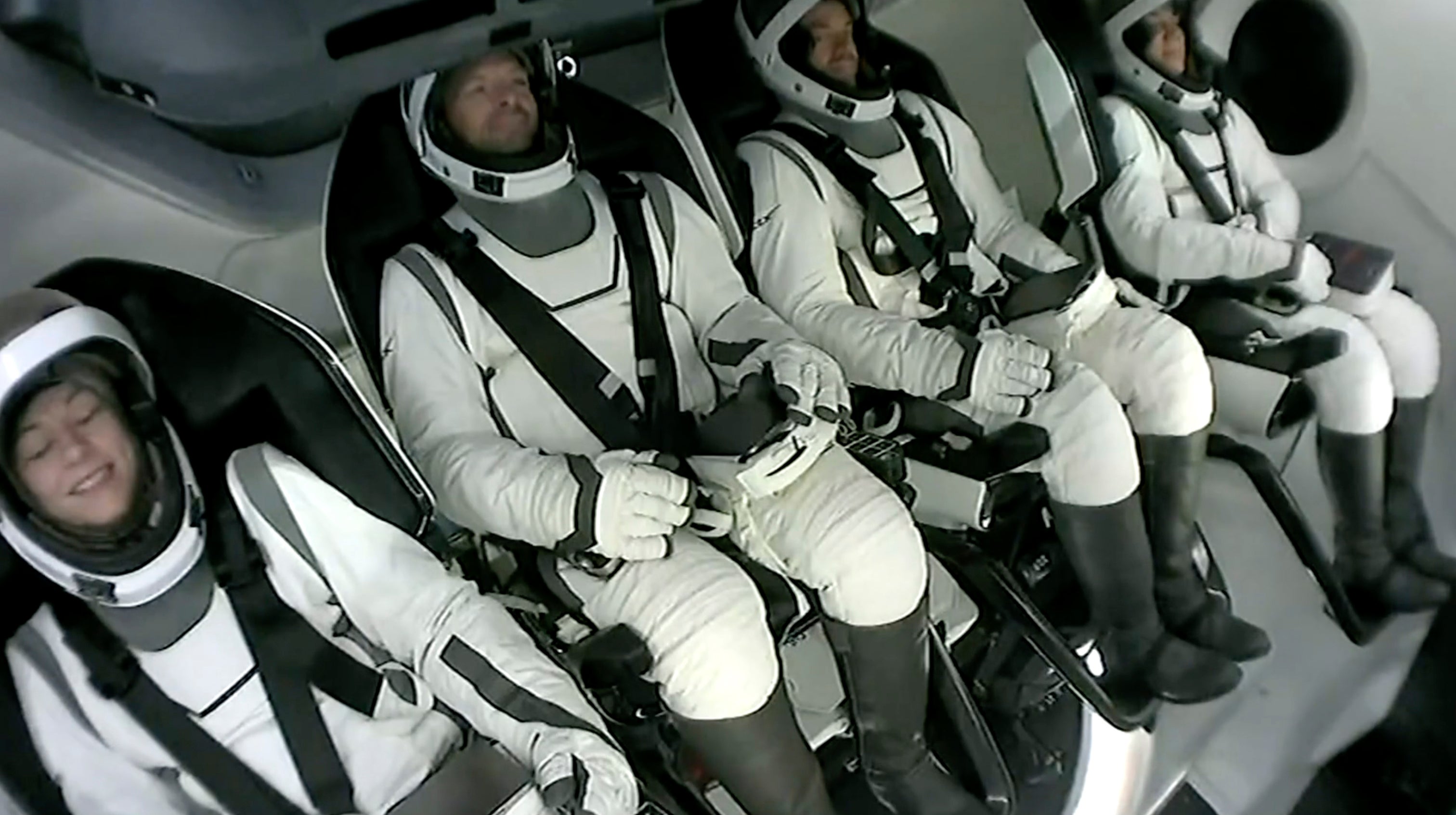 Part of the mission was to test the new spacesuit