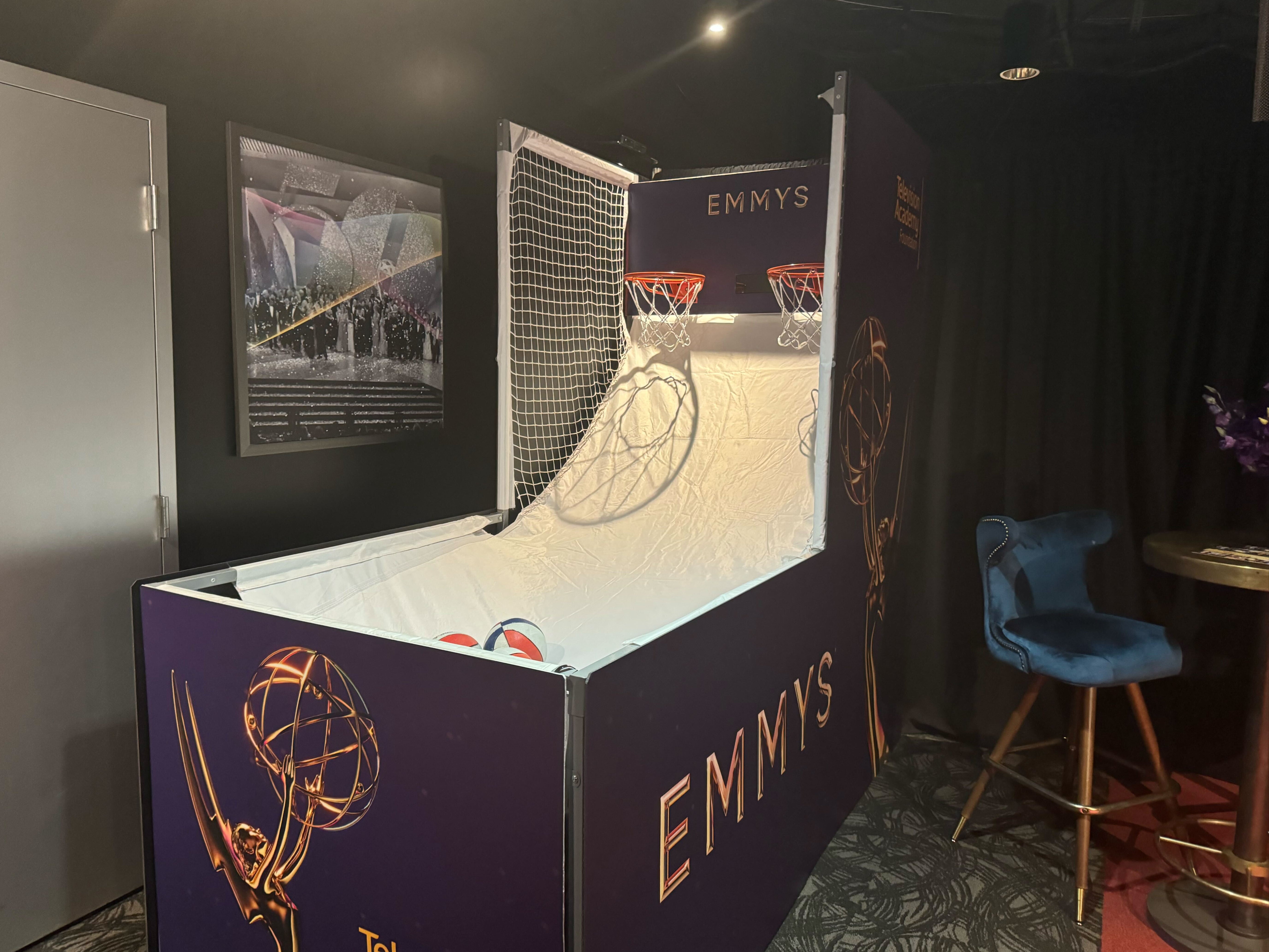 Presenters and winners can shoot hoops in the 2024 Emmys Gifting Suite