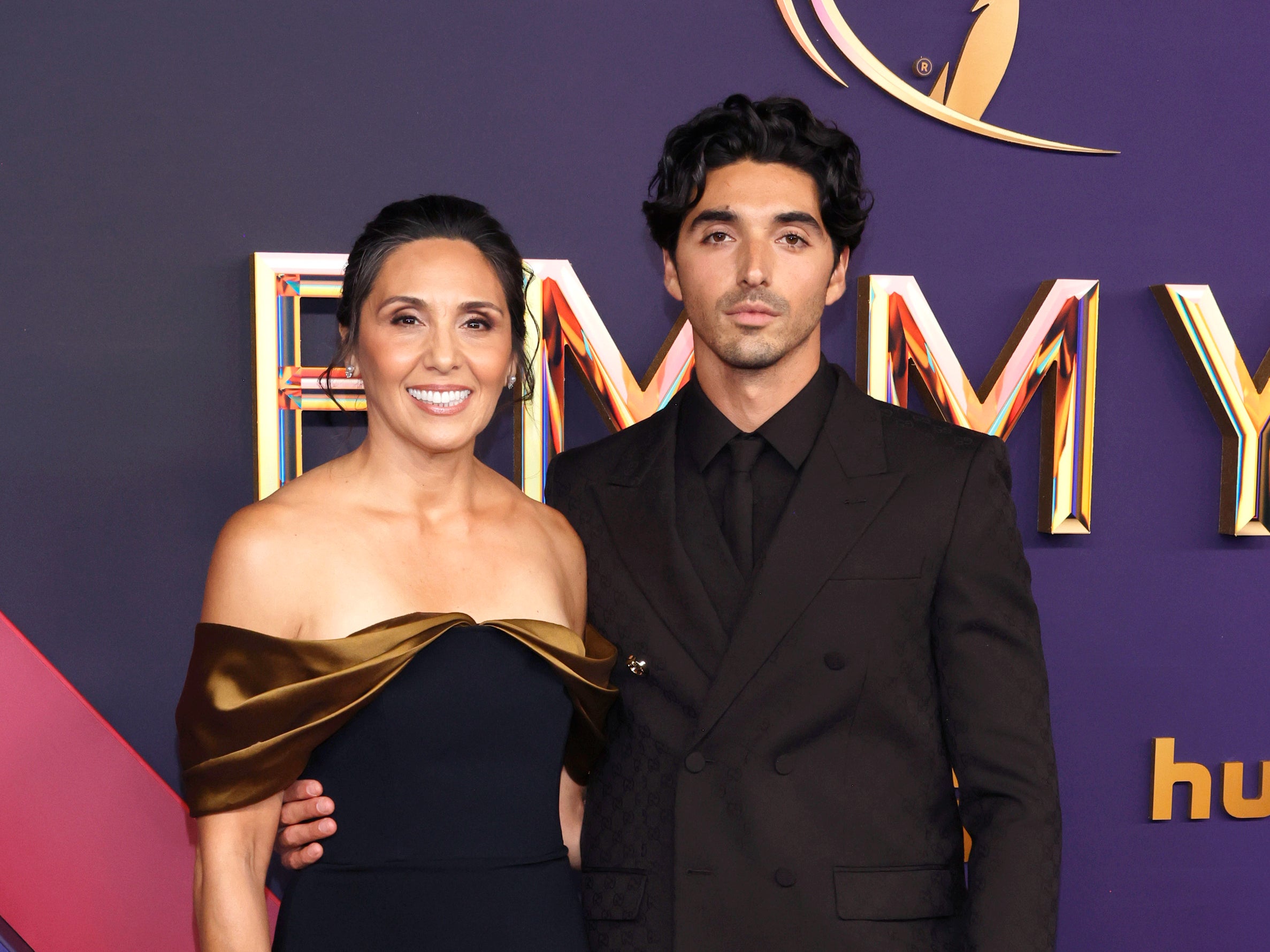 Antoinette Zakhar and Taylor Zakhar Perez attend the 76th Primetime Emmy Awards at Peacock Theater on 15 September 2024.