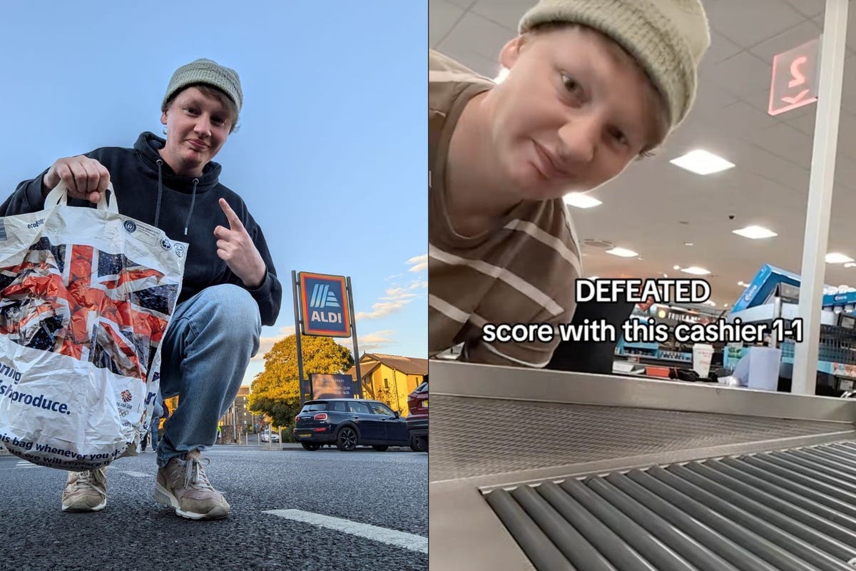 Aldi customer who went viral for racing cashiers prepares for &lsquo;final boss&rsquo;