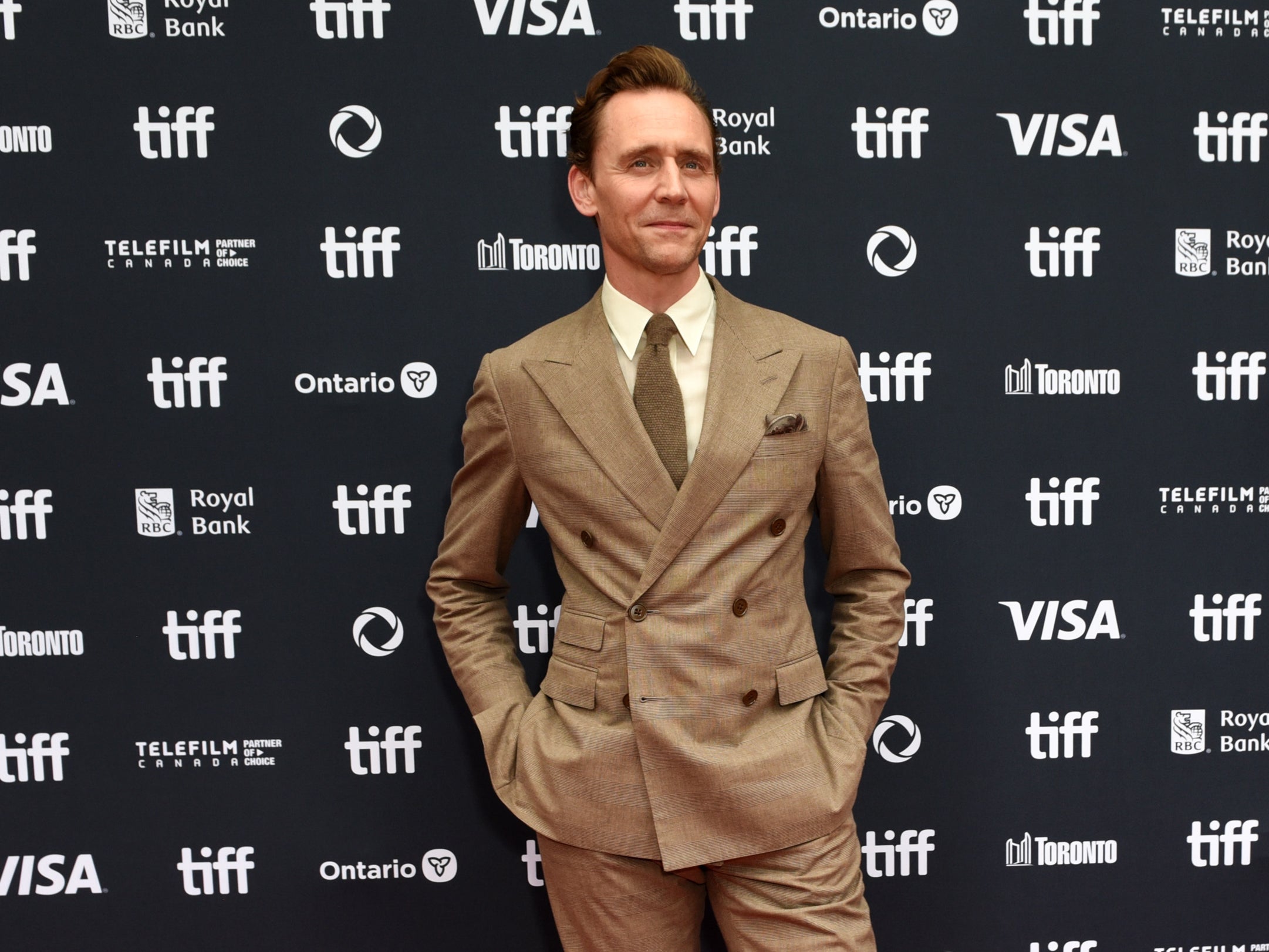 Tom Hiddleston attends the premiere of The Life of Chuck at the Toronto International Film Festival on 6 September 2024