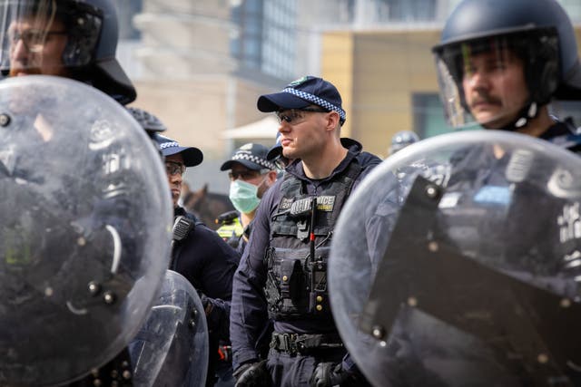 <p>File: New South Wales police in Melbourne on 11 September 2024</p>