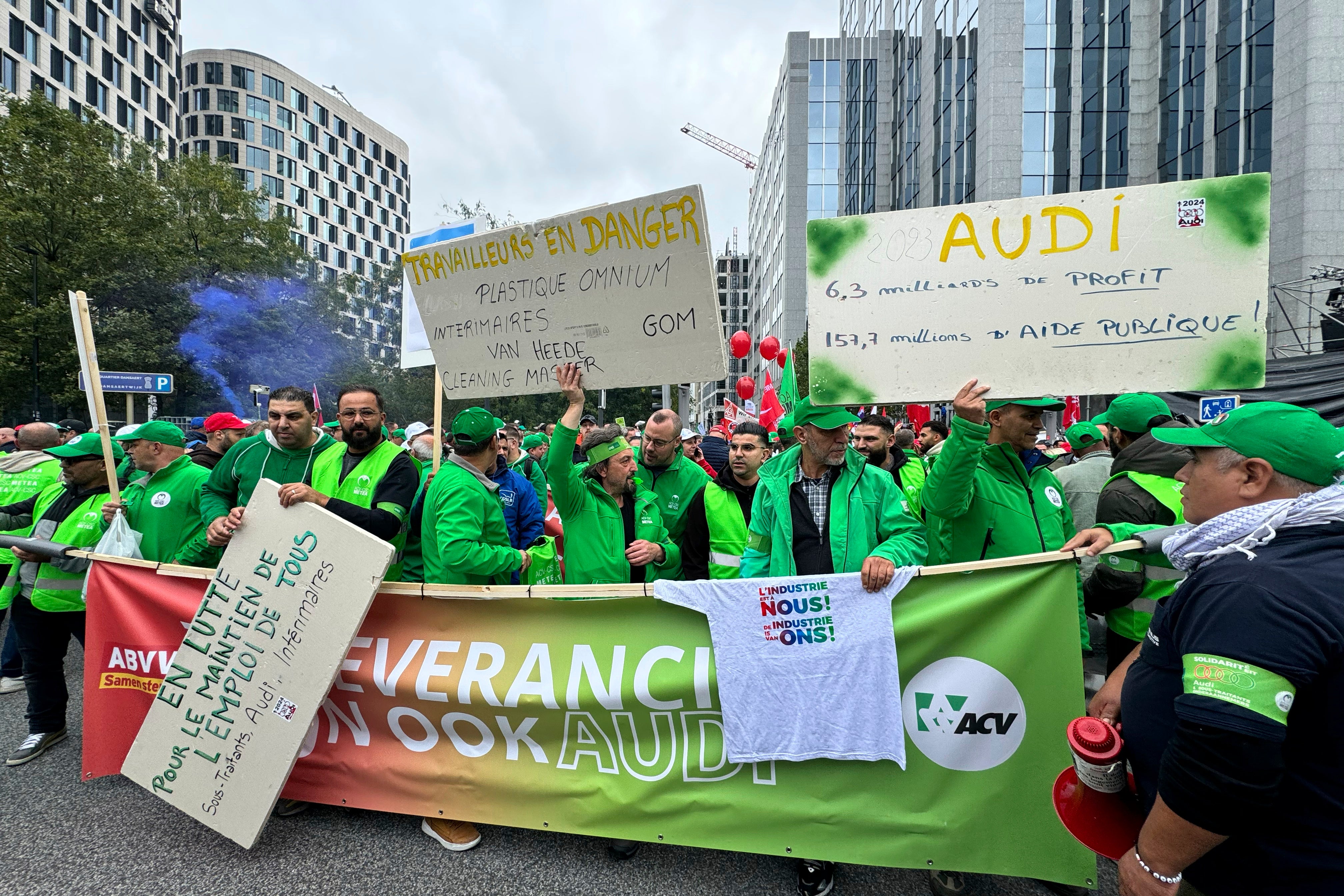 Belgium Labor Protest