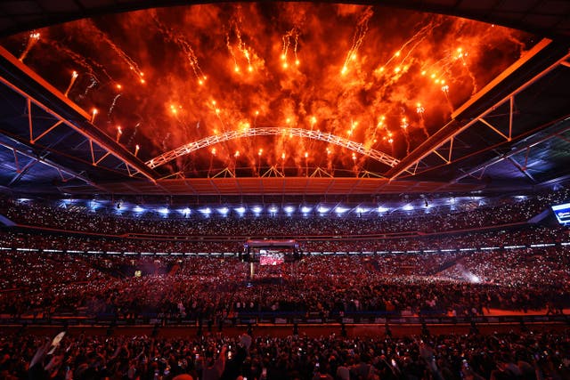 <p>Wembley Stadium in April 2022, when Tyson Fury fought and beat Dillian Whyte</p>