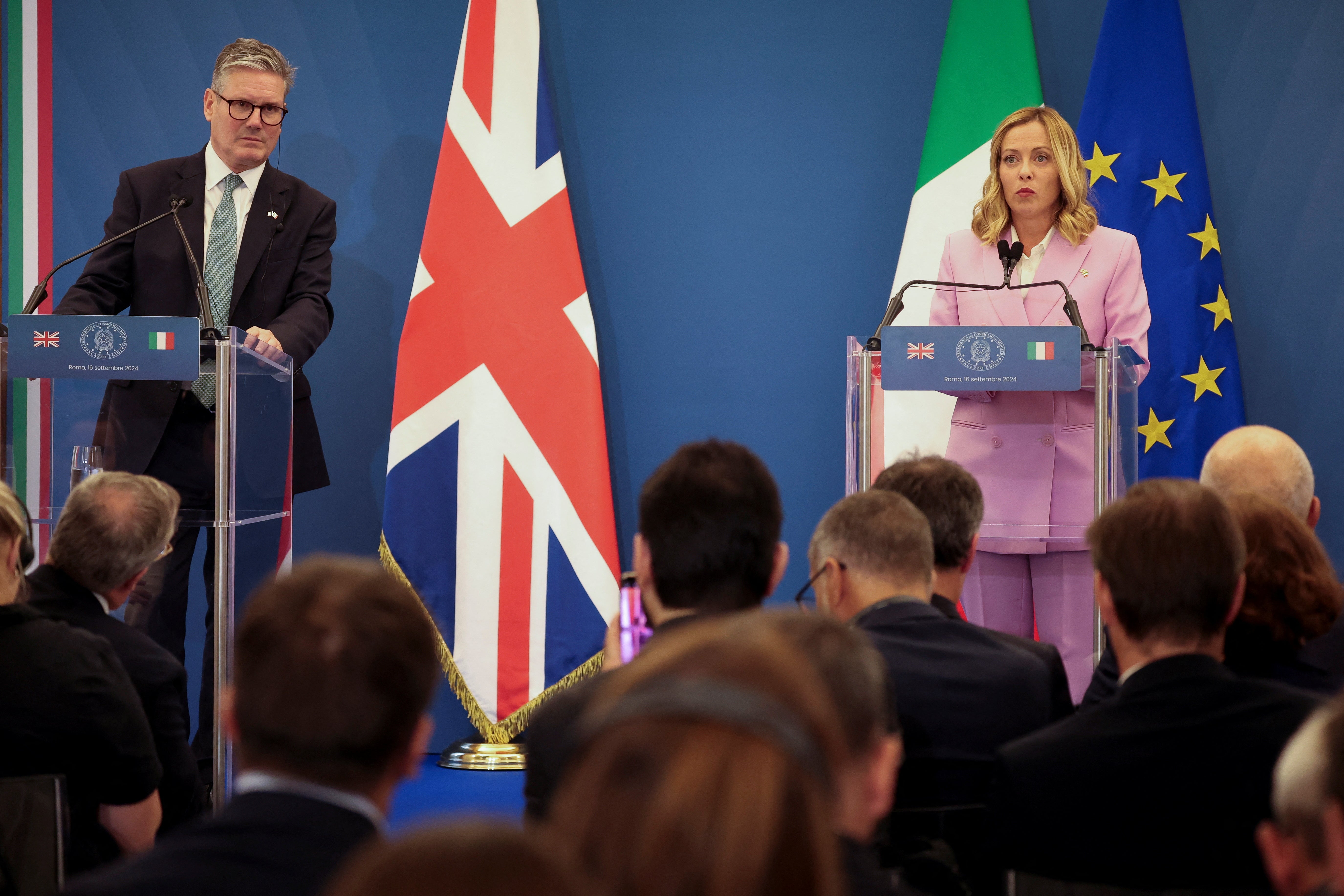 Starmer y Maloney celebraron una rueda de prensa conjunta tras su cumbre