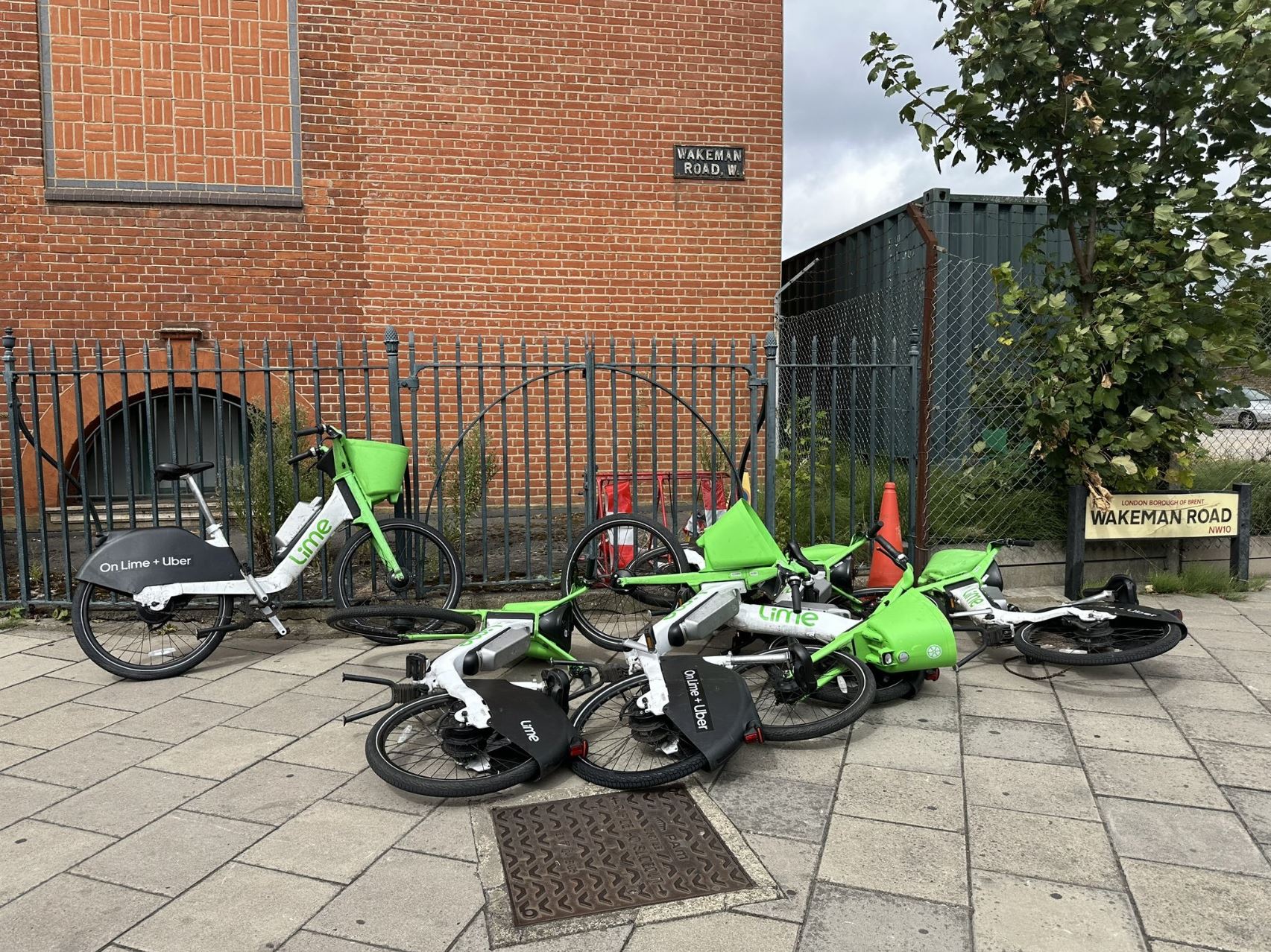 E-bikes are ‘inconsiderately parked’ and ‘abandoned’ in the Brent borough